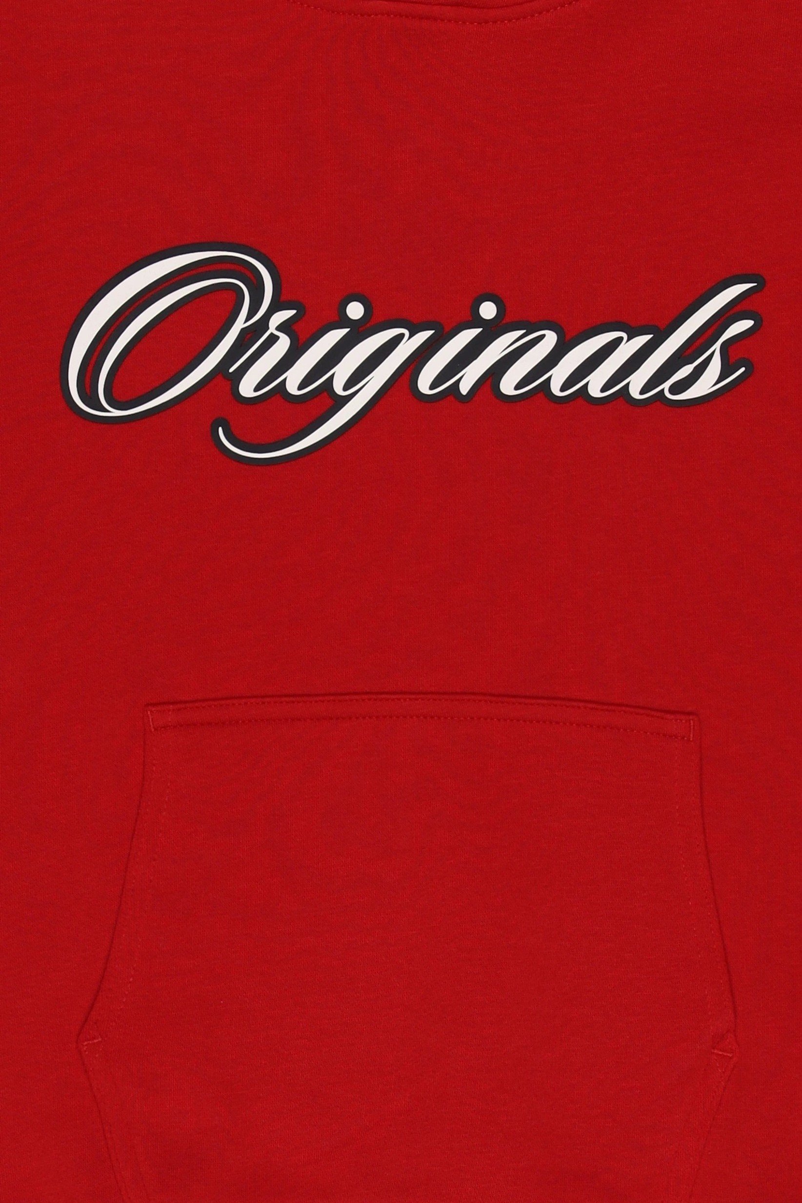 Kids Boy Long Sleeve Graphic Print Hoodie, Red