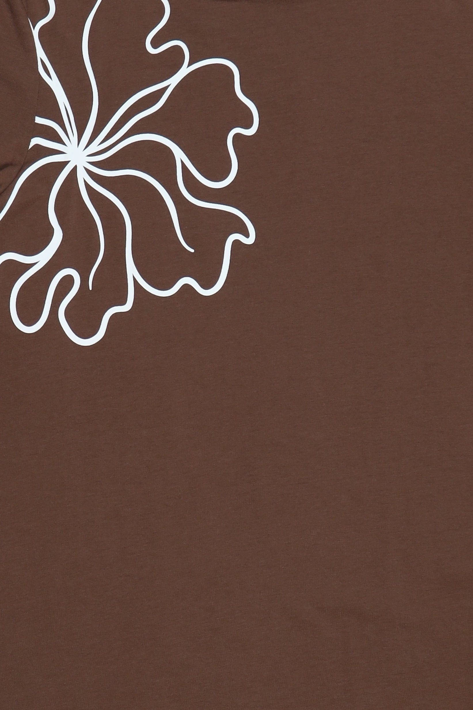 Women Crew Neck Short Sleeve Graphic Print Top, Brown