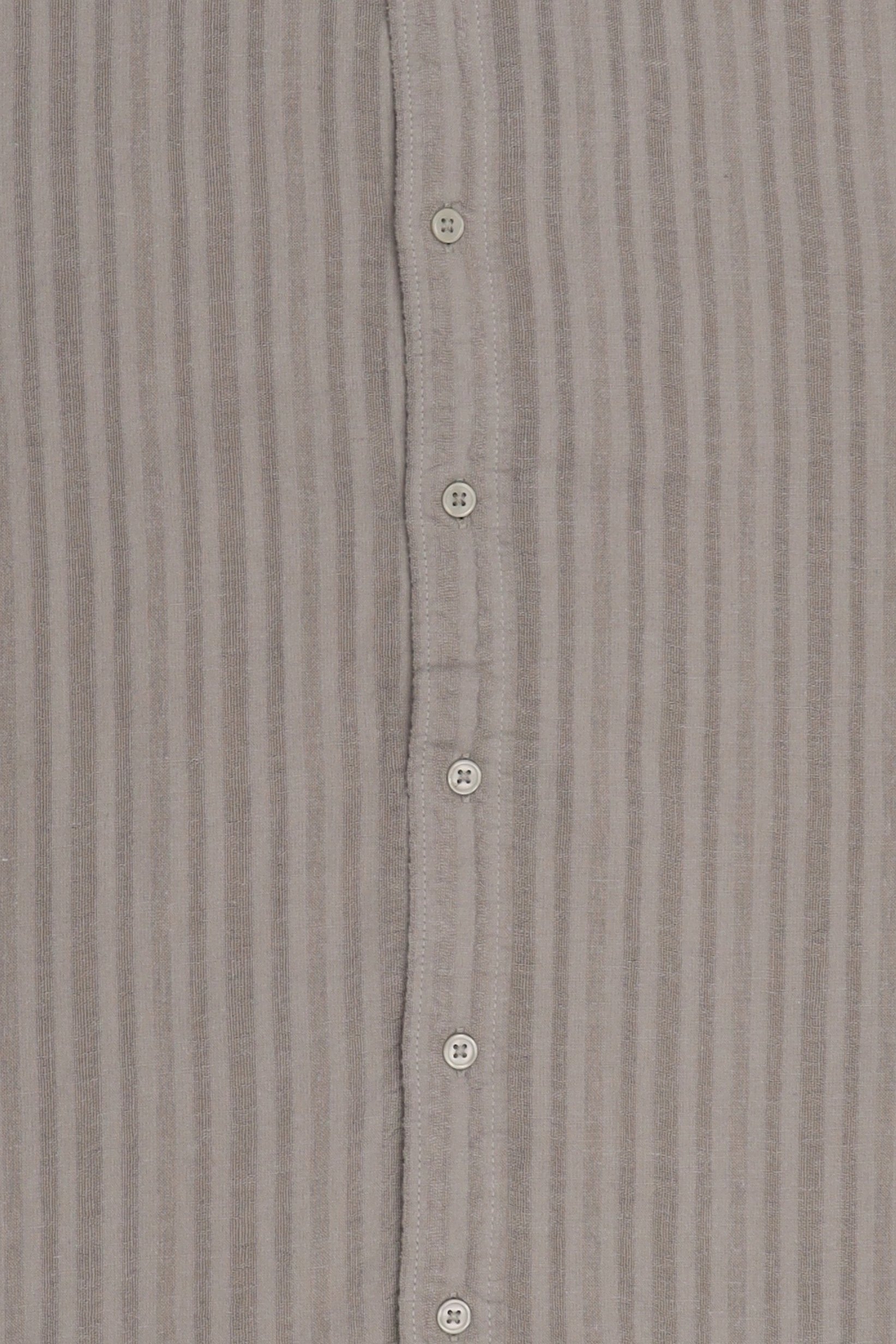 Men Regular Fit Stripe Long Sleeve Casual Shirt, Olive