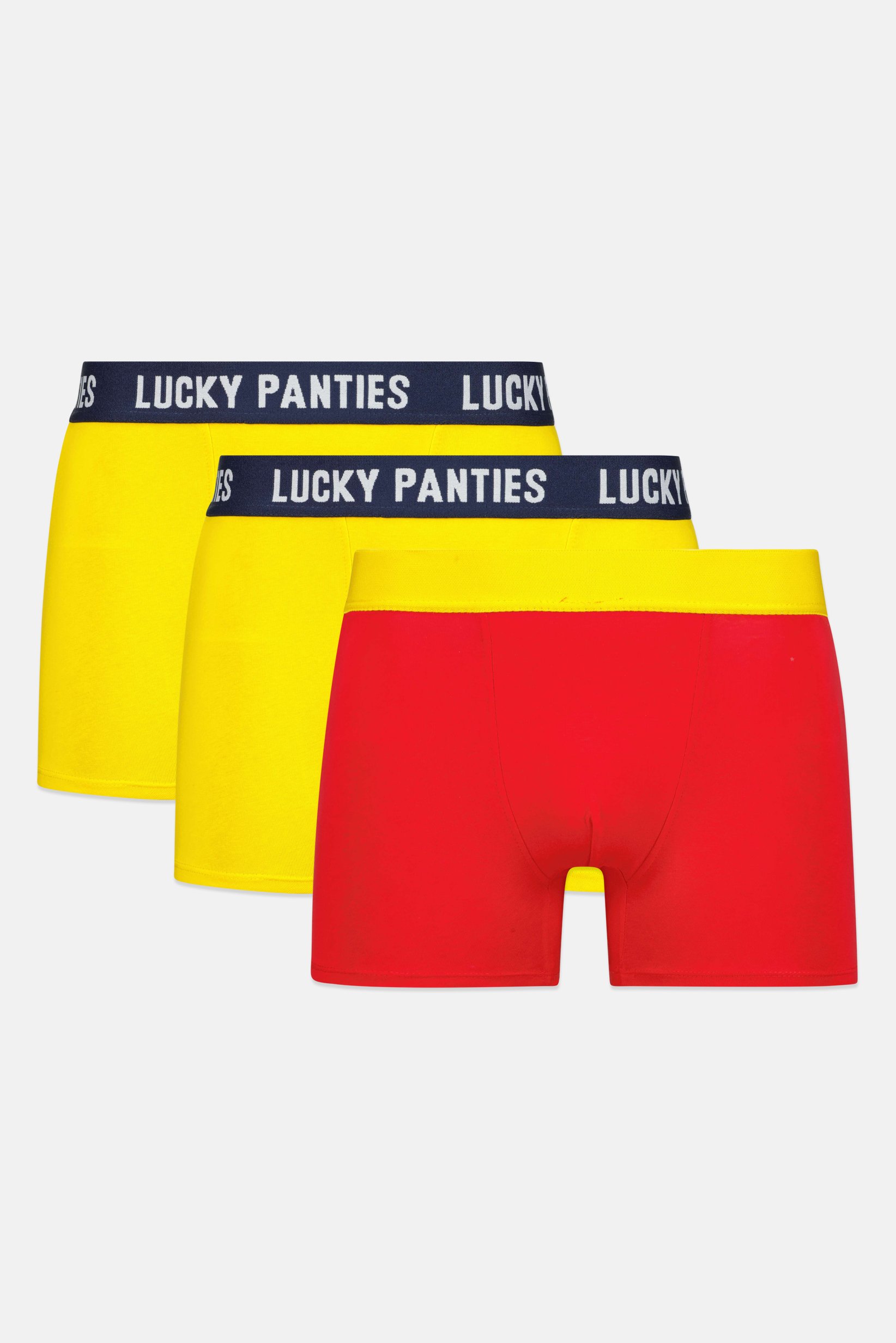 Men 3 Pcs Graphic Print Boxer Briefs, Multicolor