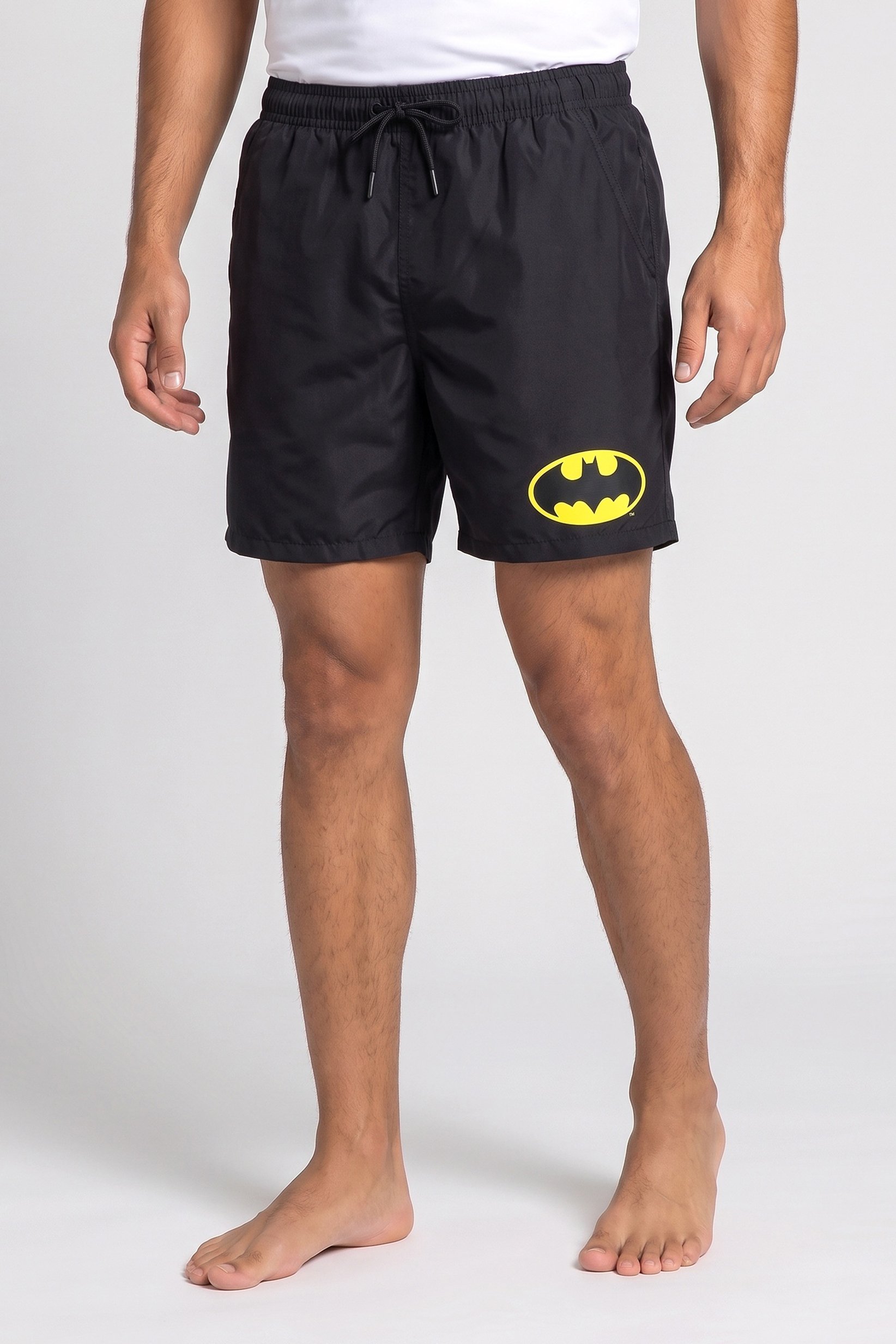 Men Brand Logo Board Shorts, Black