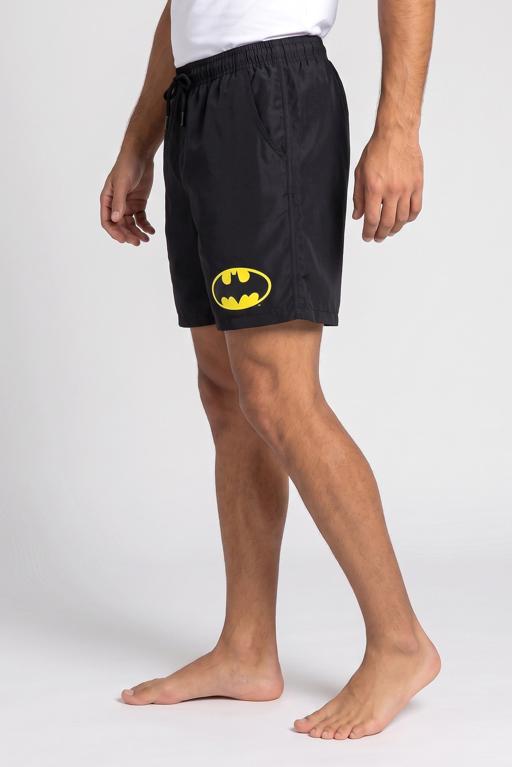 Men Brand Logo Board Shorts, Black