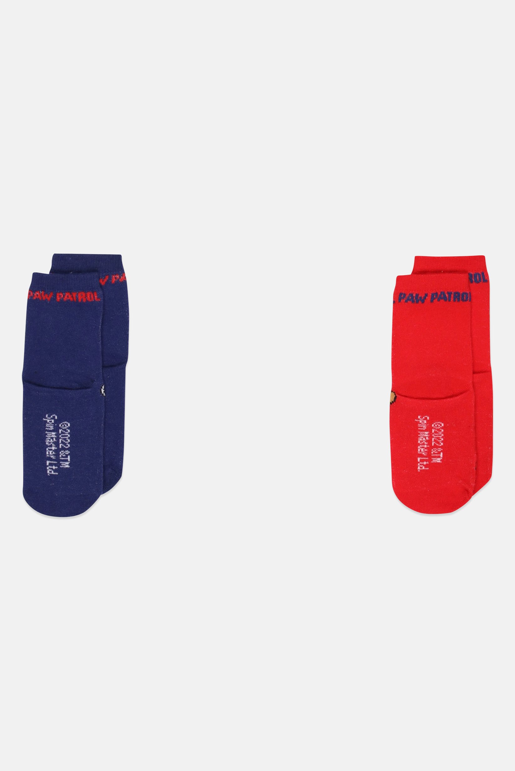 Toddlers Boy 2 Pairs Paw Patrol Crew Socks, Multicolor