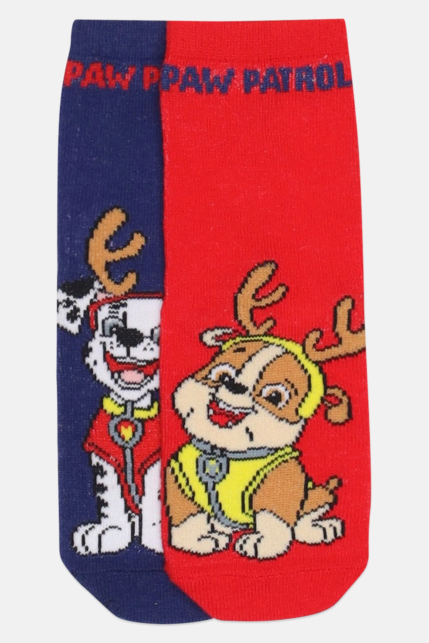 Toddlers Boy 2 Pairs Paw Patrol Crew Socks, Multicolor
