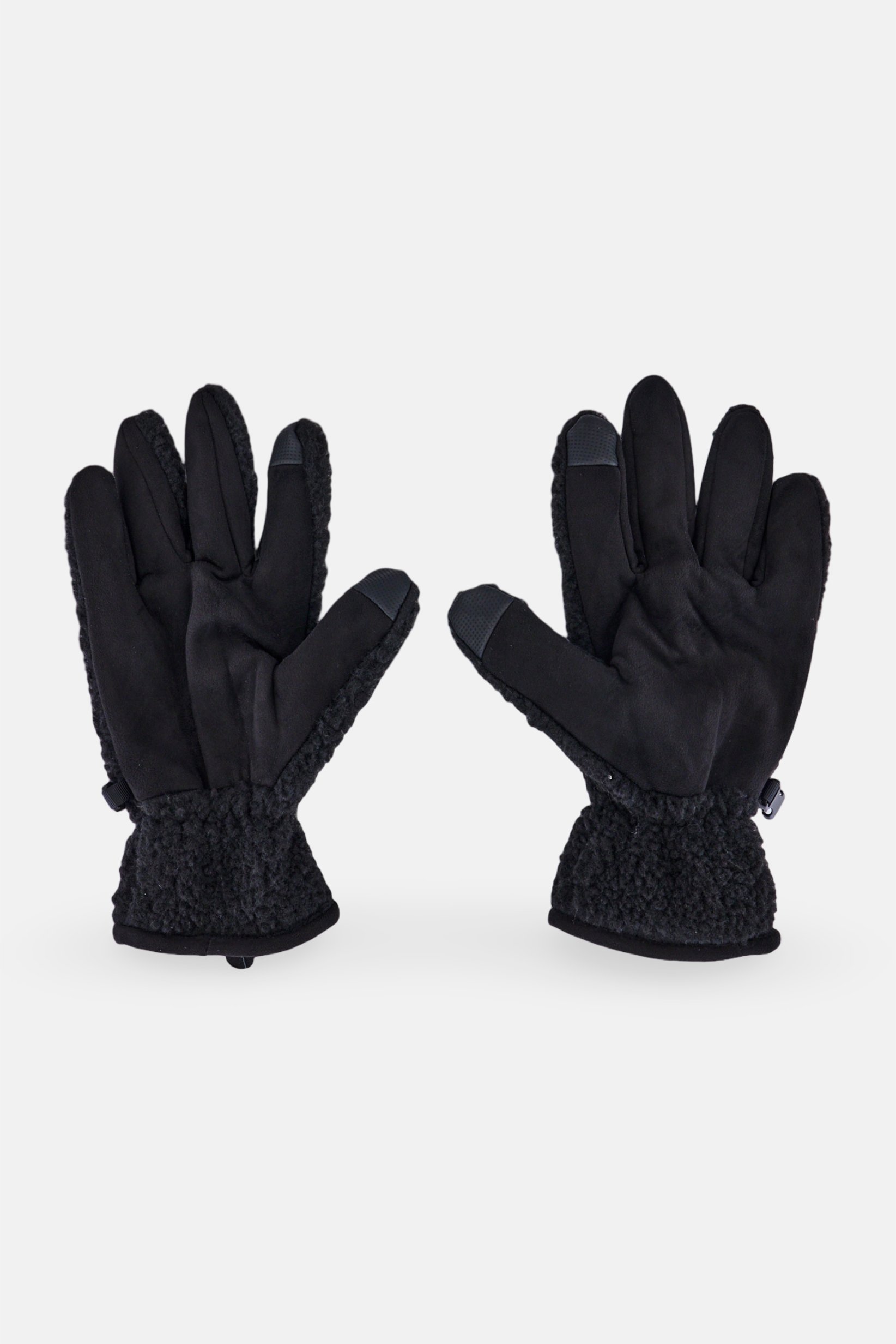 Men 1 Pair Textured Gloves, Black