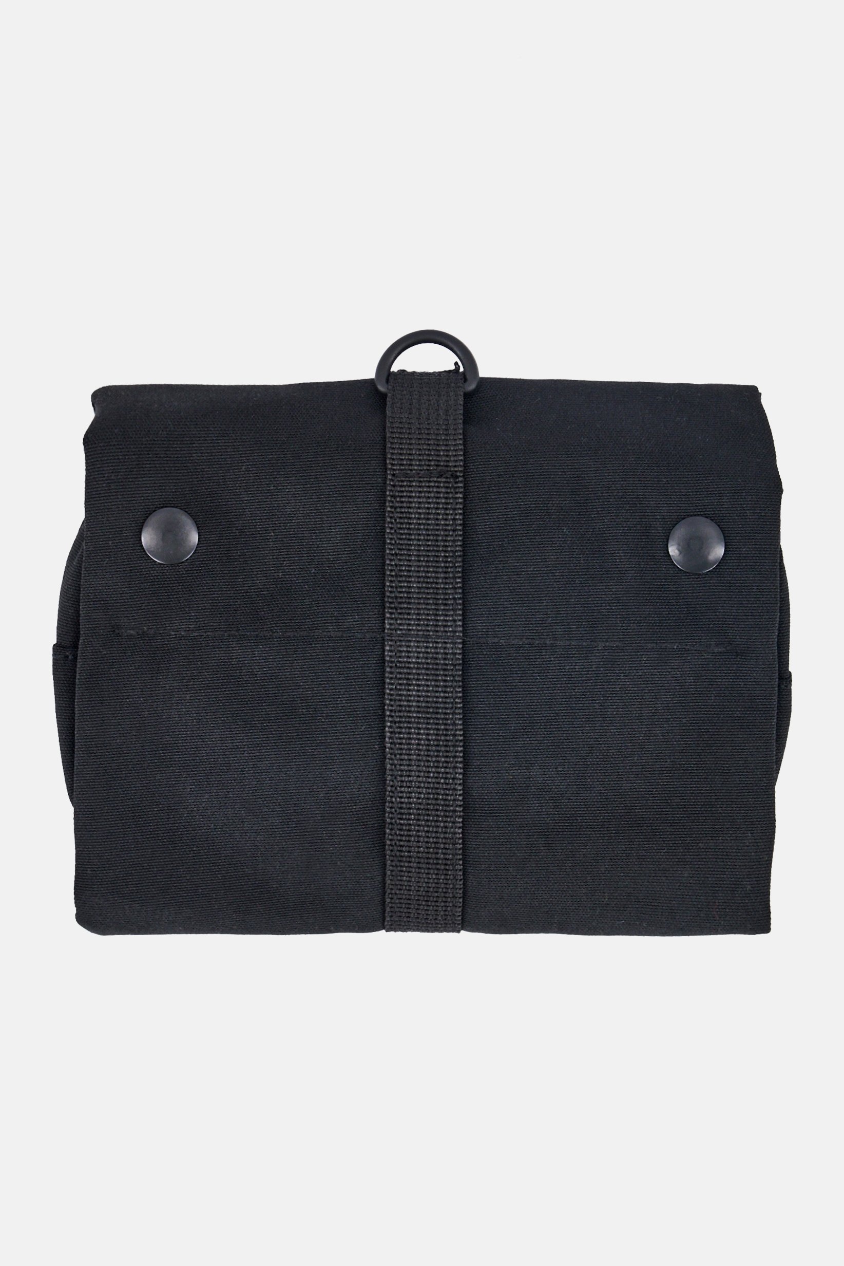 Men Brand Logo Wash Bag, Black