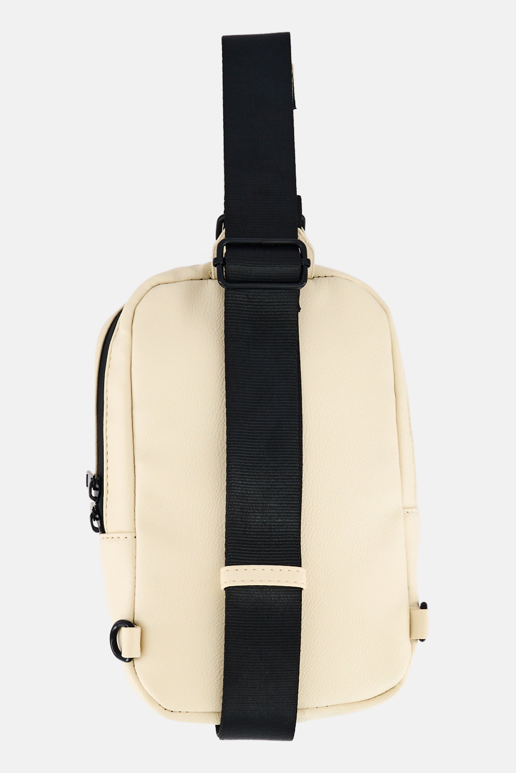 Men Solid Fanny Pack, Cream