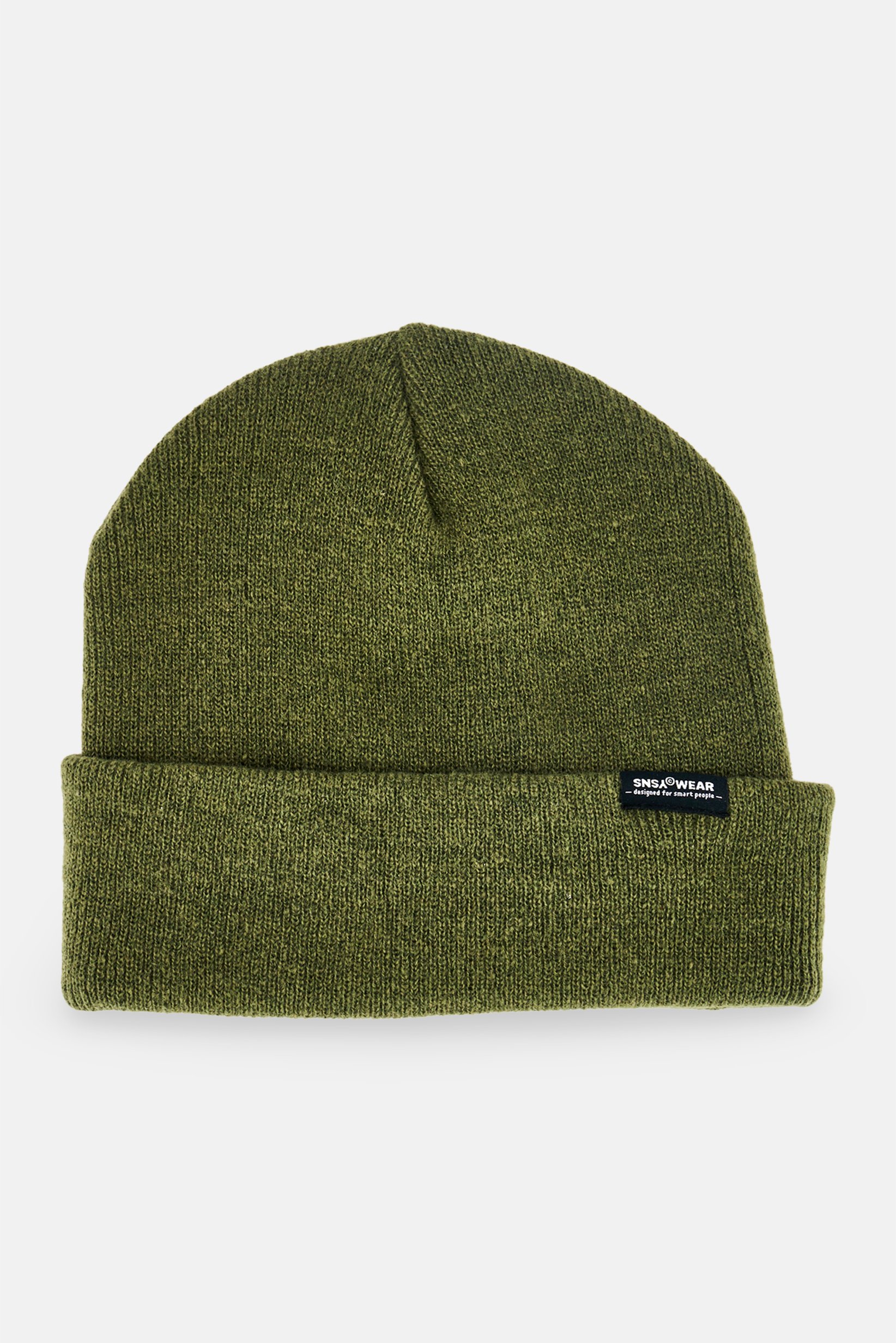 Men Textured Beanie, Olive
