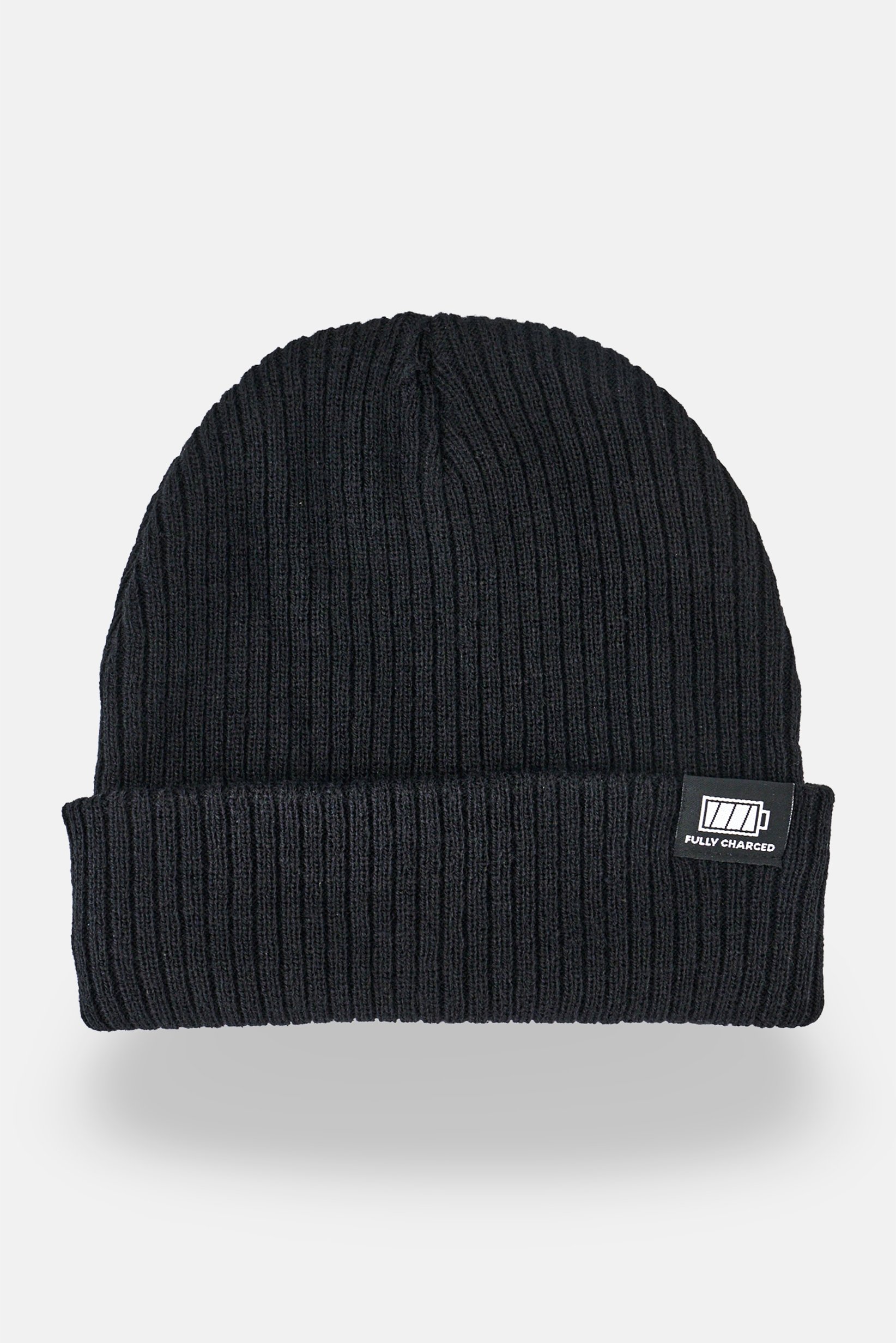 Kids Boy Ribbed Bennie Hat, Black
