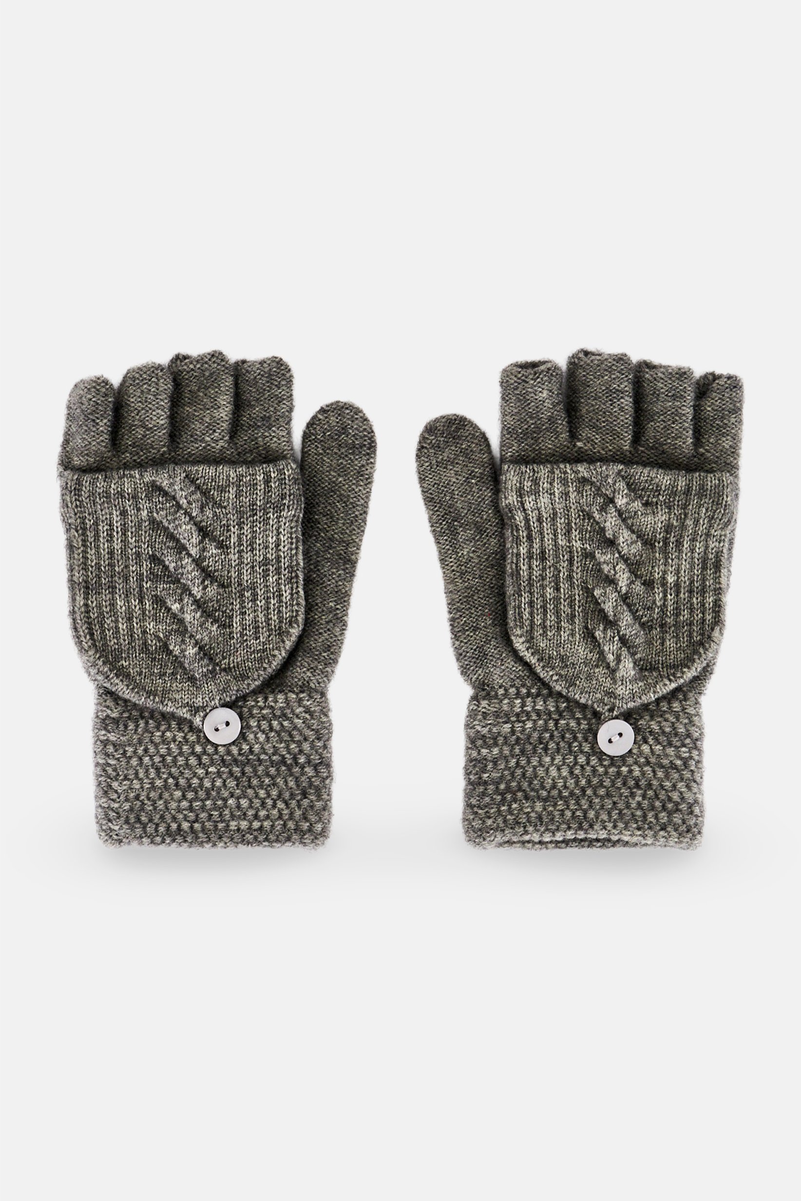 Women Knitted Gloves, Grey