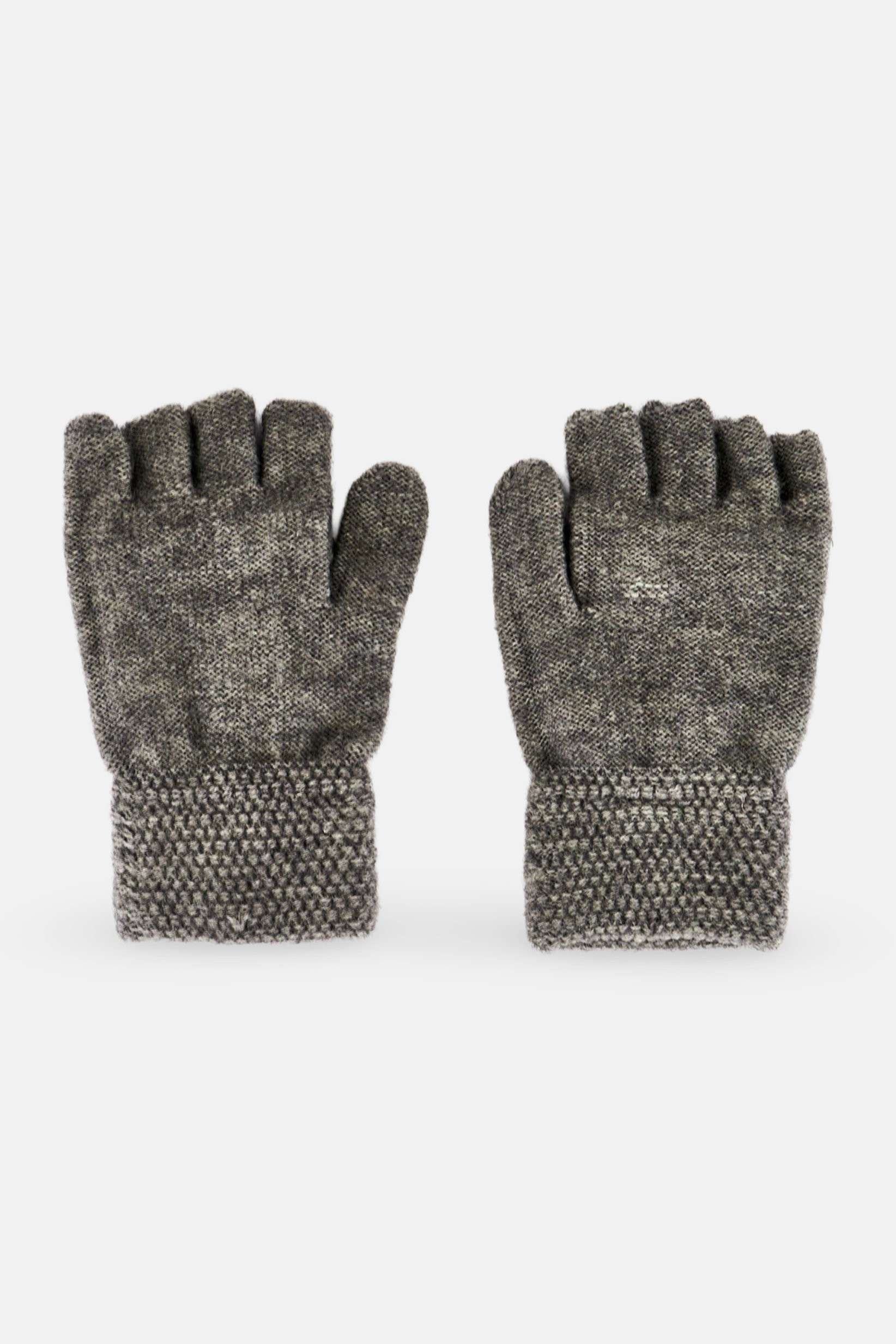 Women Knitted Gloves, Grey
