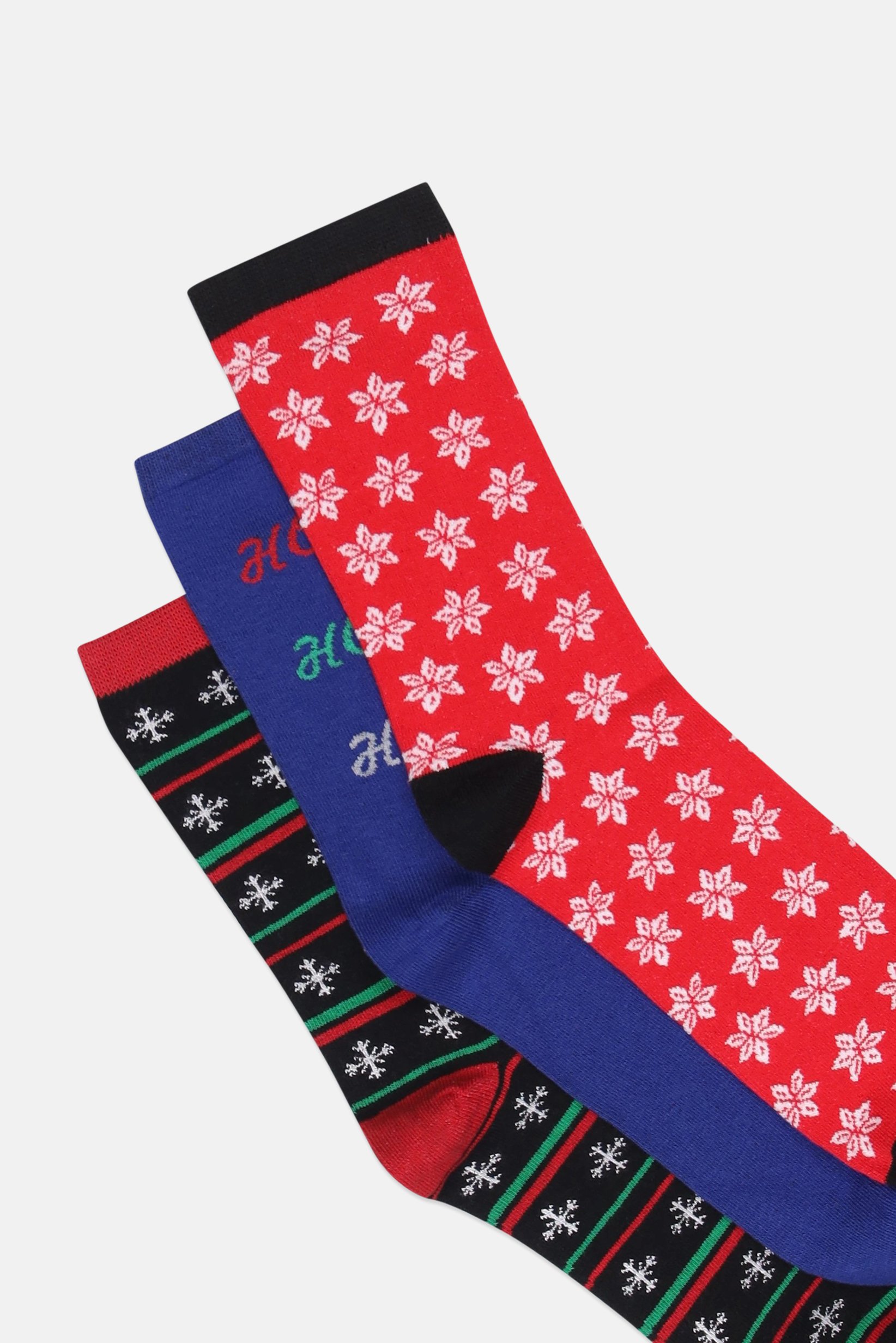 Women 3 Pair Allover Print Crew Socks, Multicolor