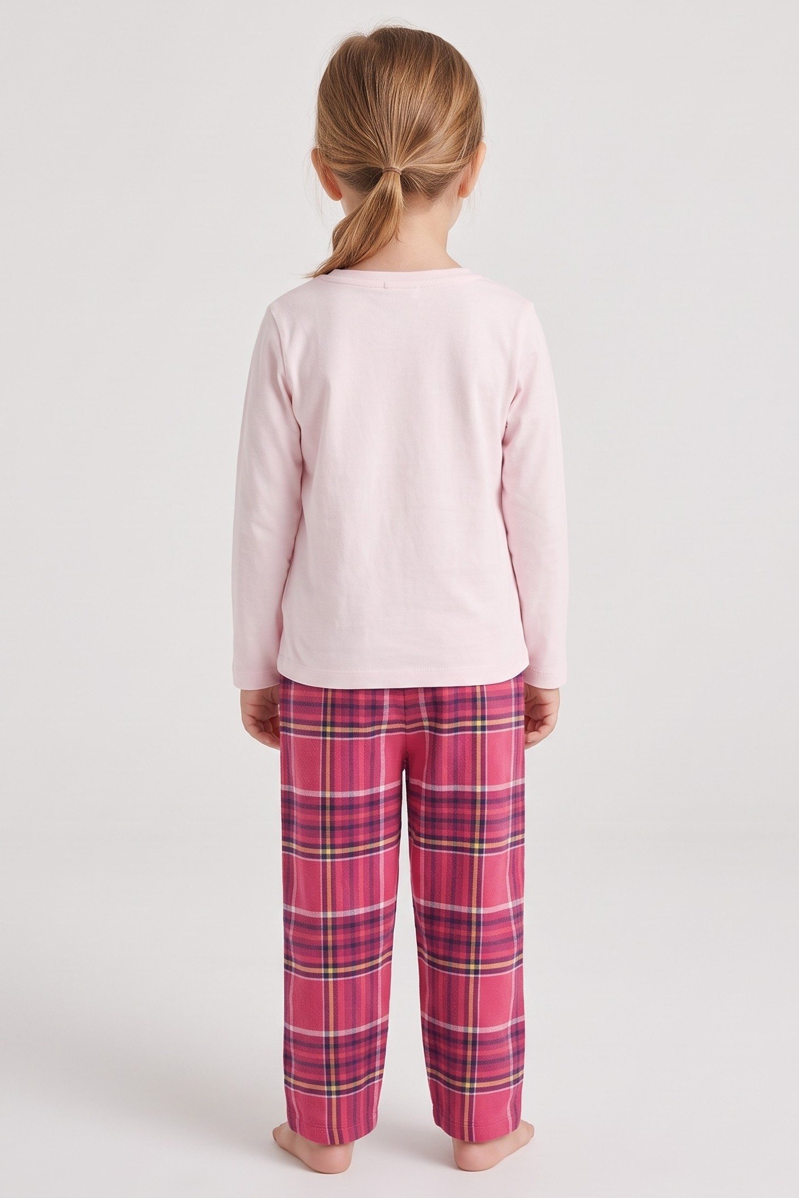 Toddlers Girl 2 Pieces Graphic Print Top And Pants Sleepwear Set, Multicolor