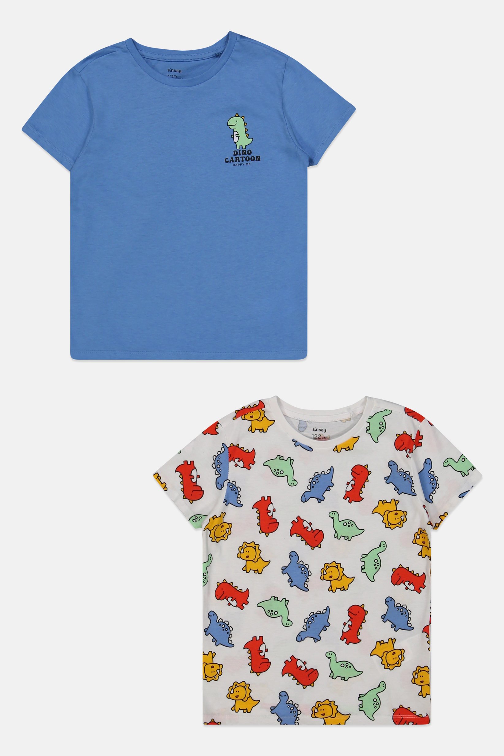 Kids Boy 2 Pieces Graphic Print Short Sleeve T-Shirt, Multicolor