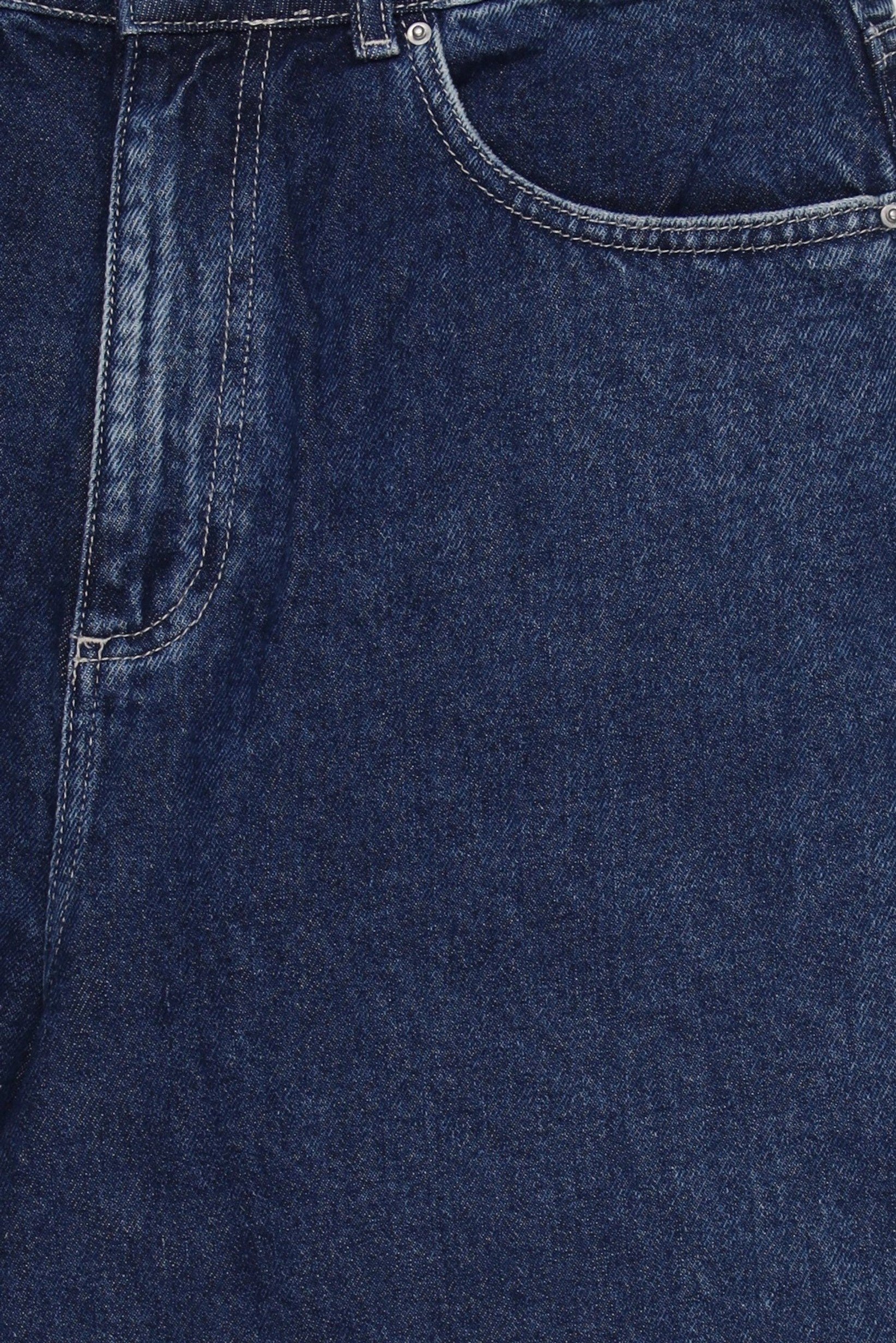 Women Washed Denim Shorts, Blue