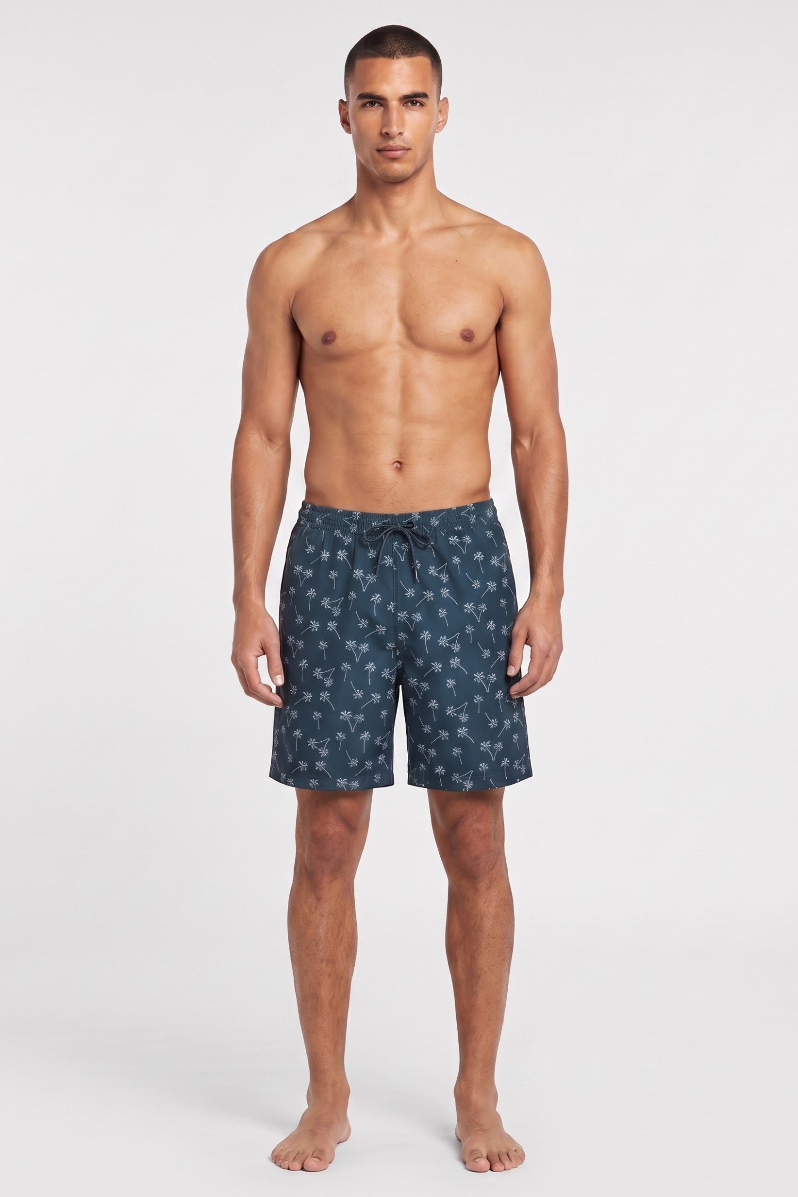 Men Allover Print Board Shorts, Multicolor