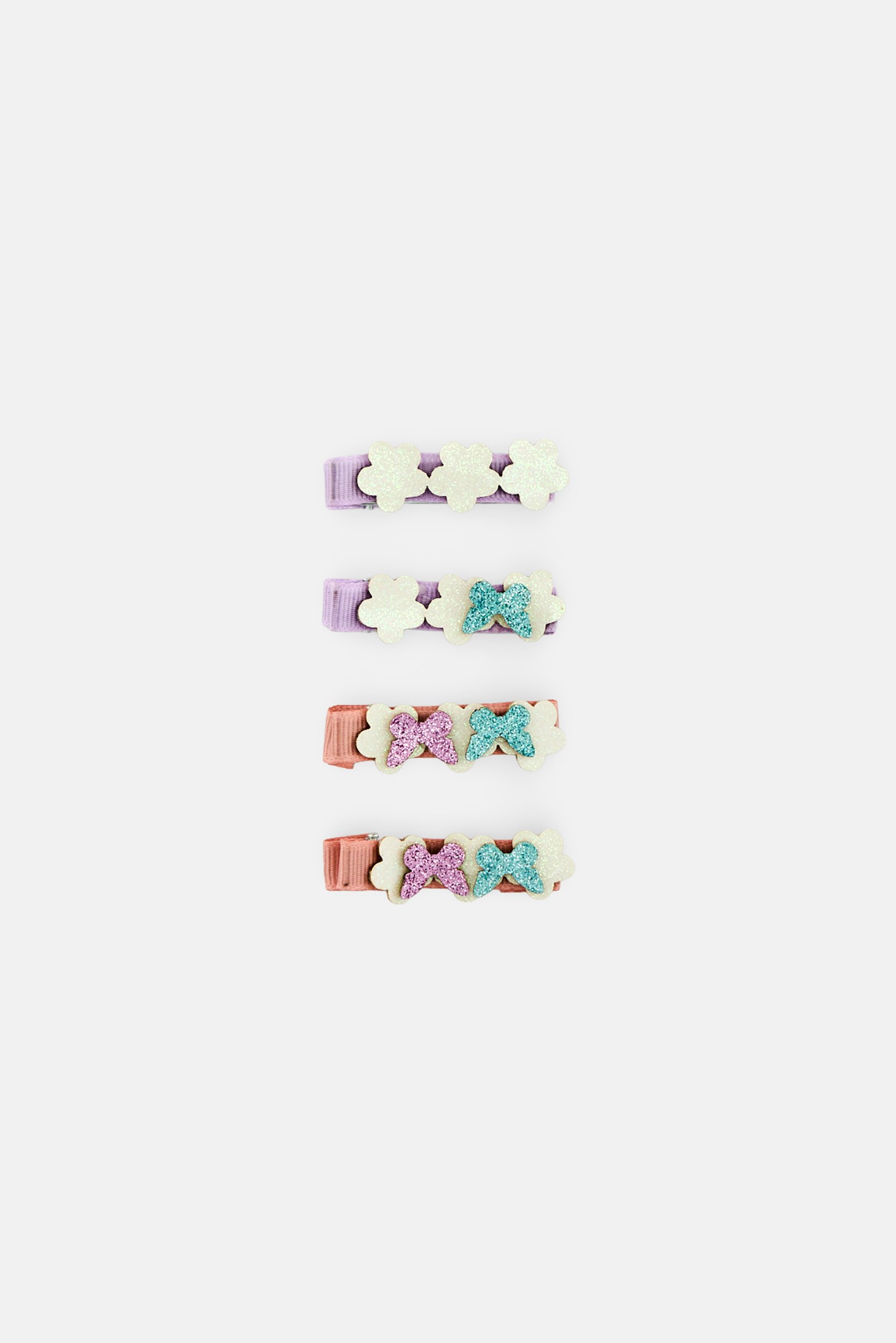 4 Pcs Butterfly Clips, Multicolor