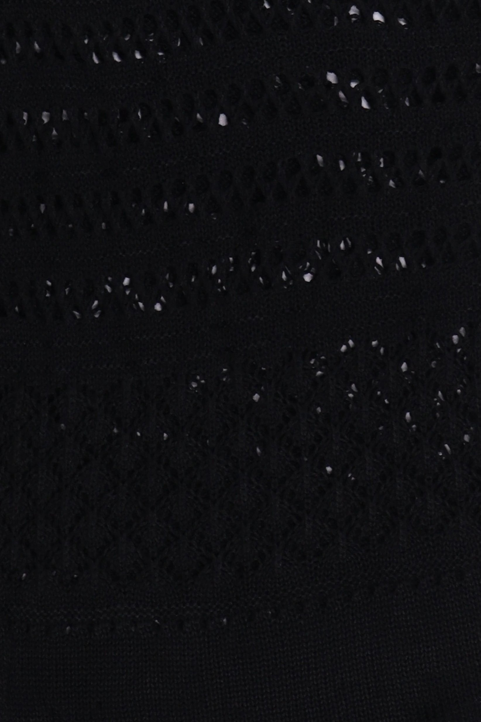 Women Split Neck Knitted Cardigan, Black