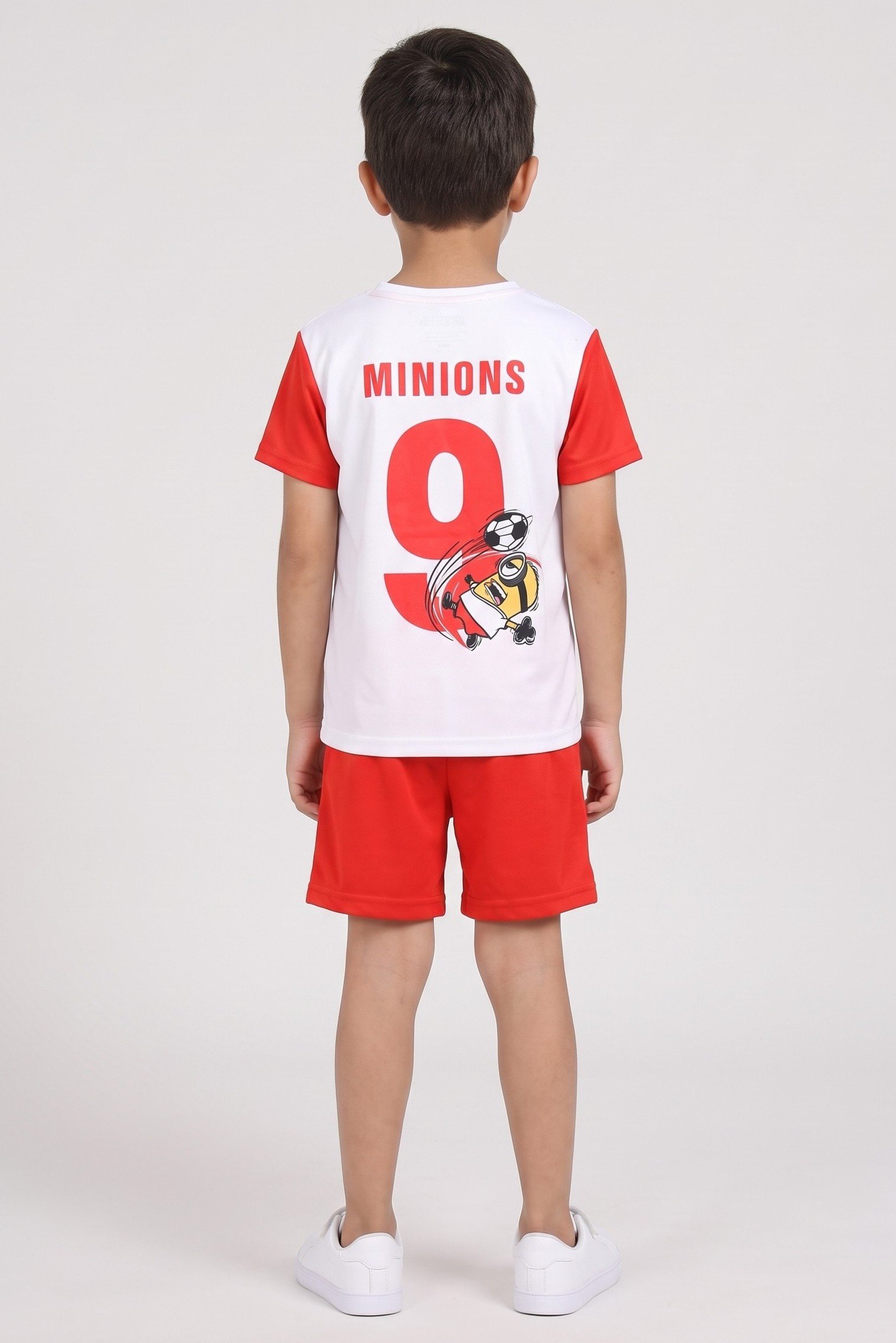 Kids Boy 2 Pcs Minions Graphic Print T-Shirt And Shorts, Multicolor