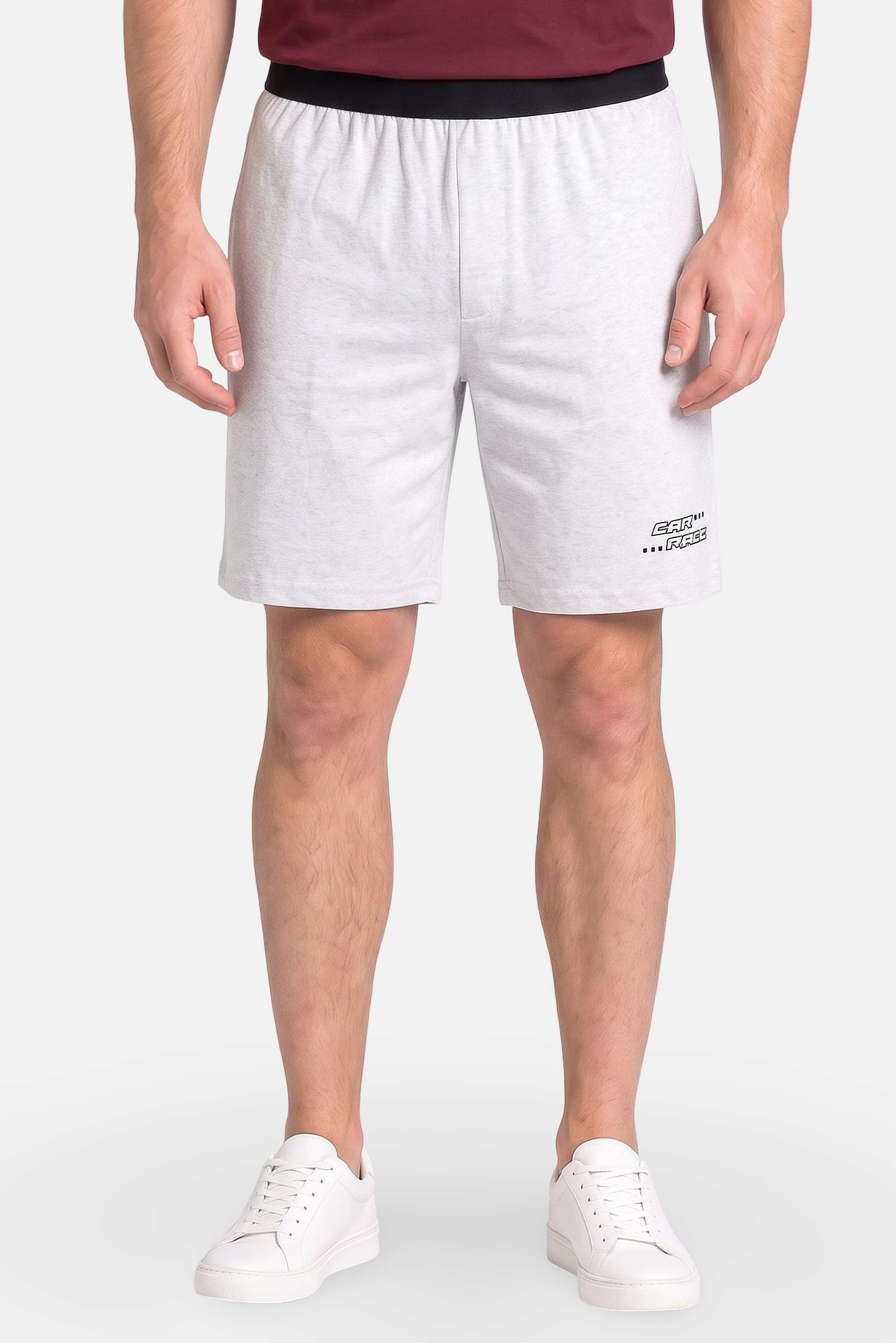 Men 2 Pcs Graphic Print Basic Shorts, Multicolor