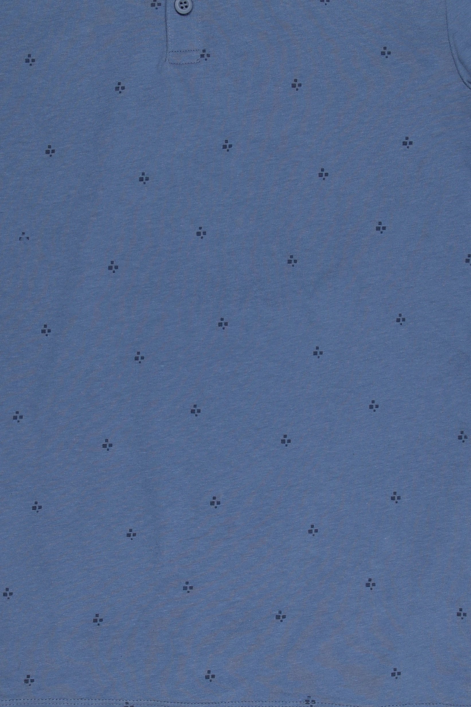 Men Regular Fit Allover Print Short Sleeve Polo Shirt, Dusty Blue