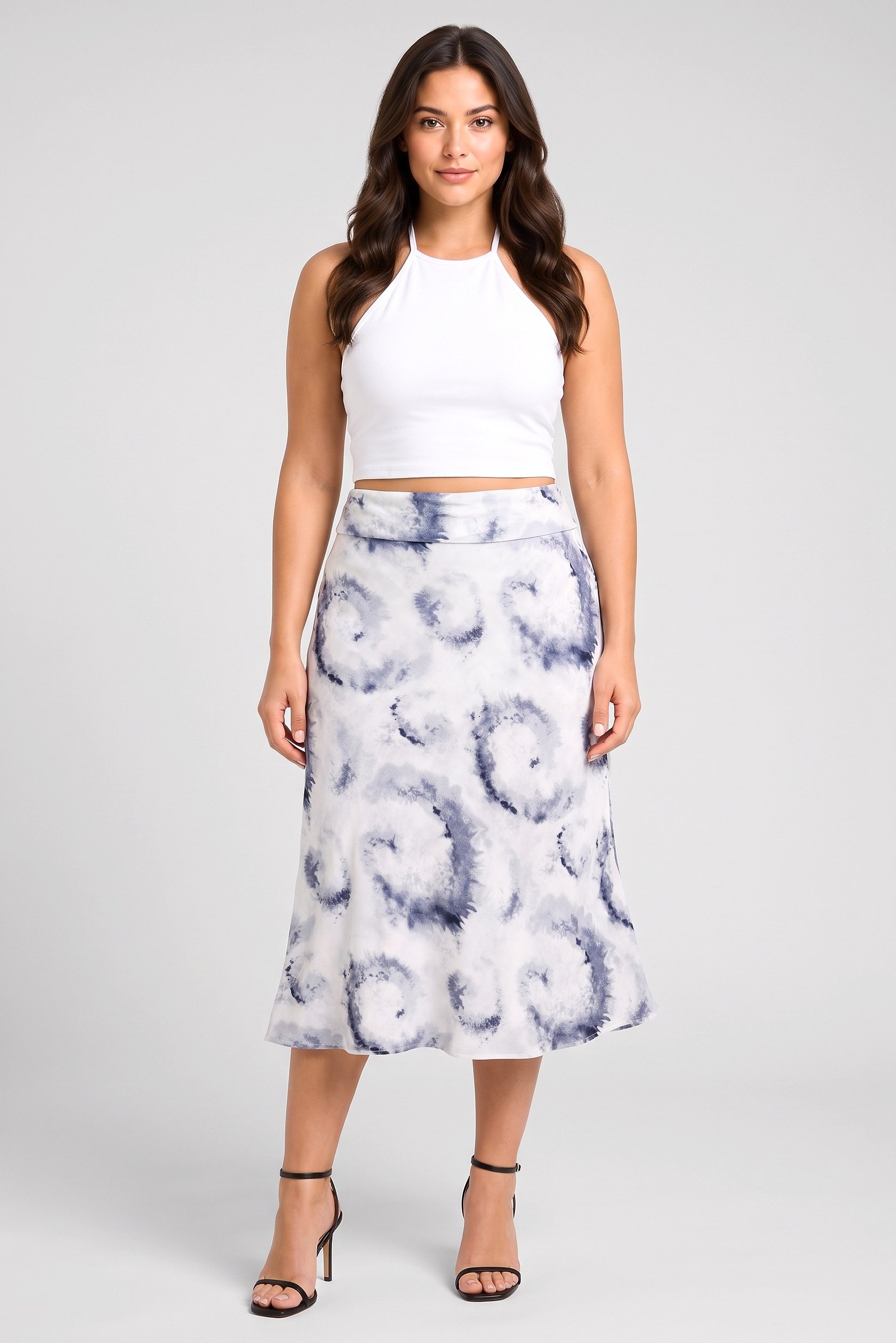 Women Tie Dye Maxi Skirt, Multicolor