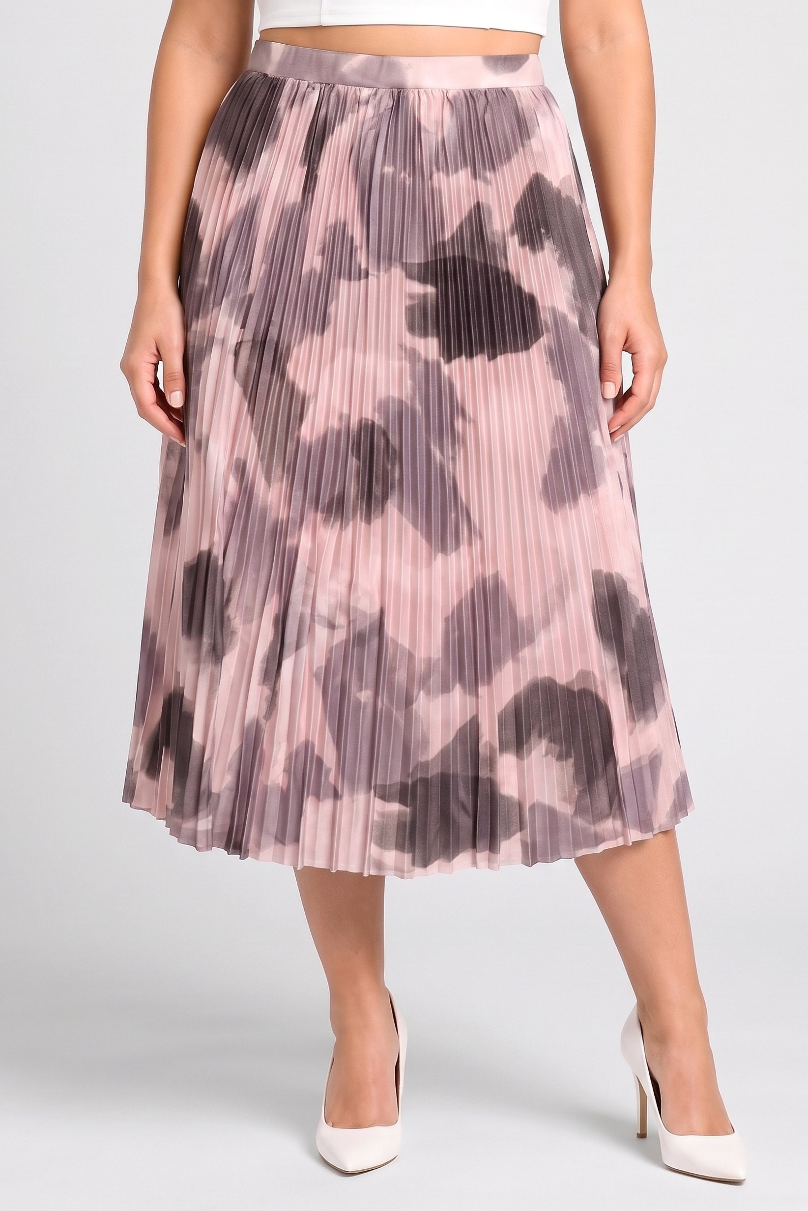 Women Camouflage Midi Skirts, Multicolor