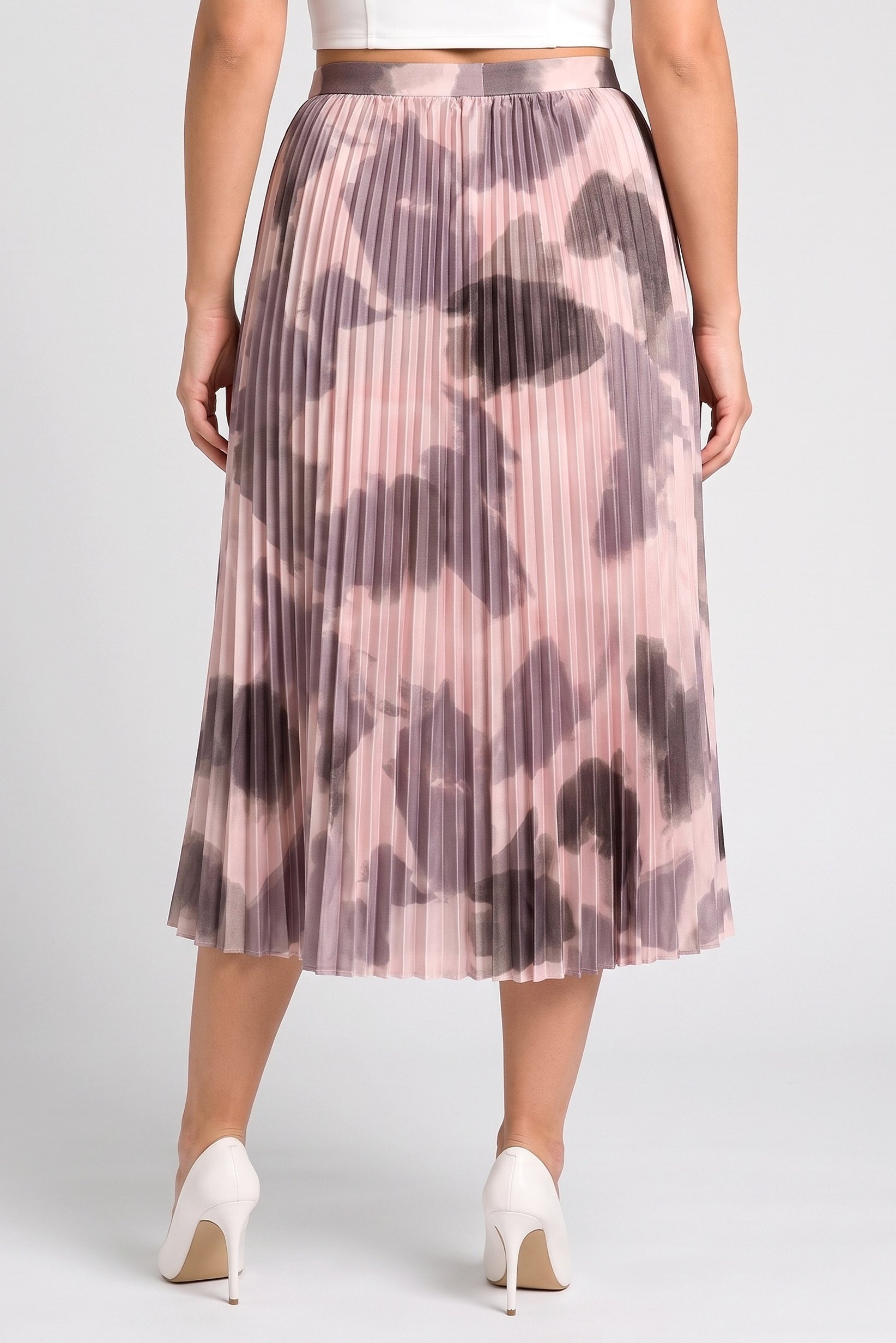 Women Camouflage Midi Skirts, Multicolor