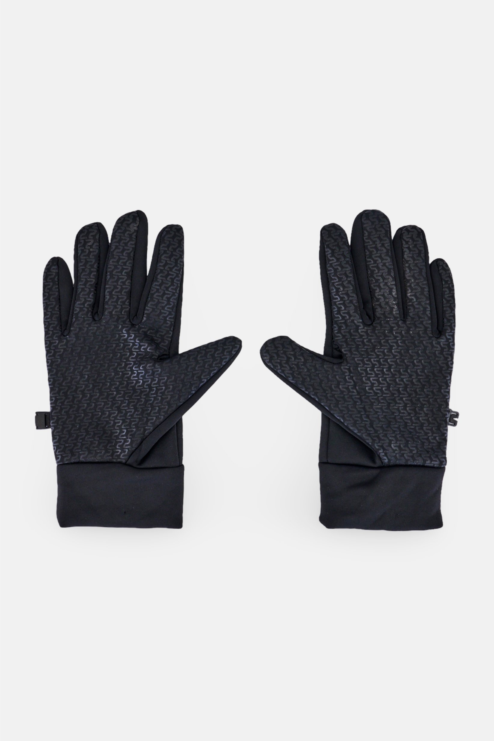Men 1 Pair Graphic Print Gloves, Black