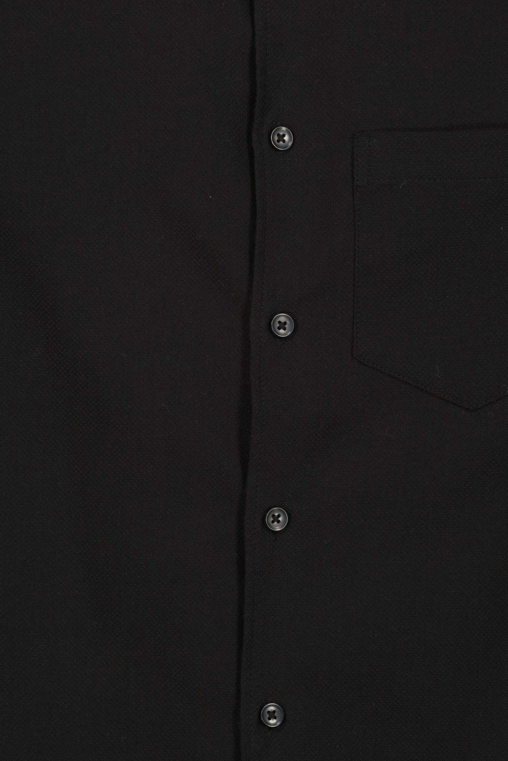 Men Regular Fit Long Sleeve Solid Casual Shirt, Black