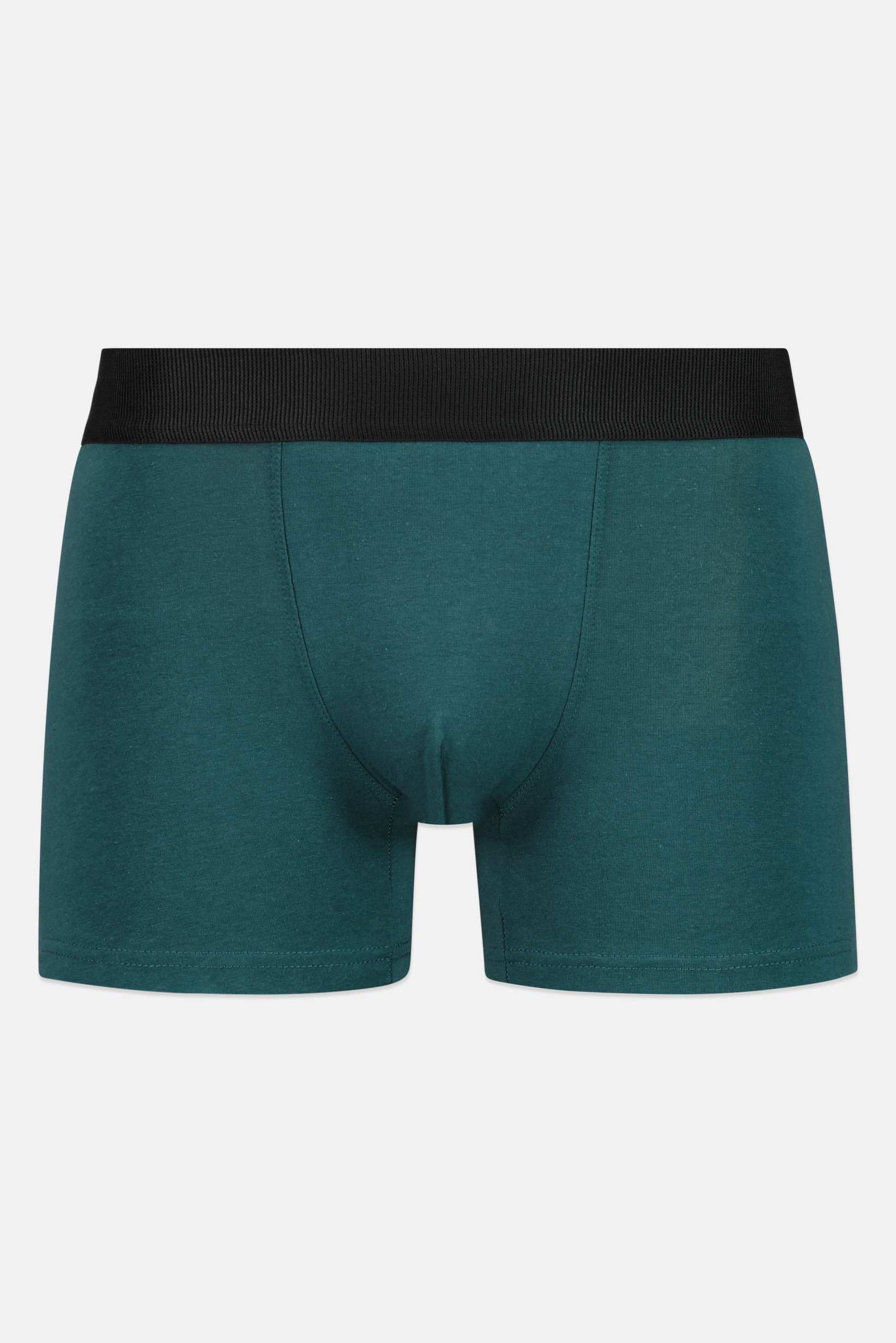Men 3 Pieces Solid Long Trunks, Multicolor
