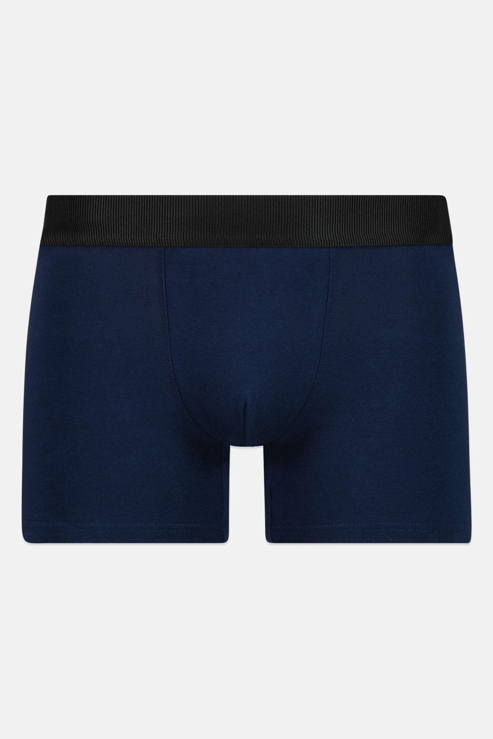 Men 3 Pieces Solid Long Trunks, Multicolor