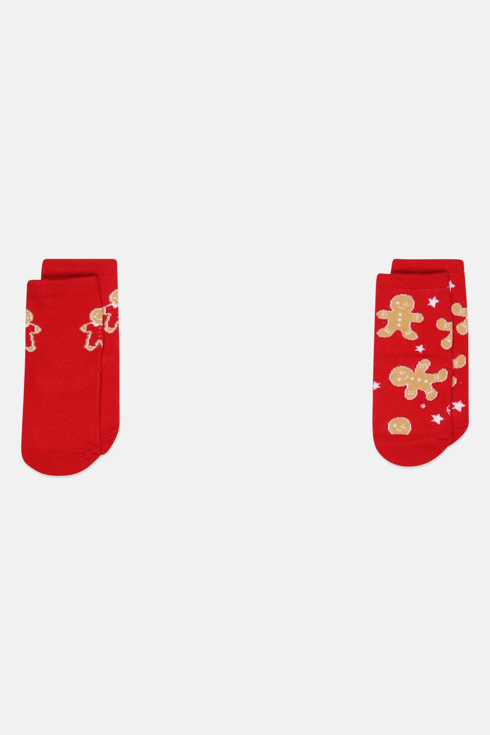 Toddlers Boy 2 Pairs Graphic Print Crew Socks, Multicolor