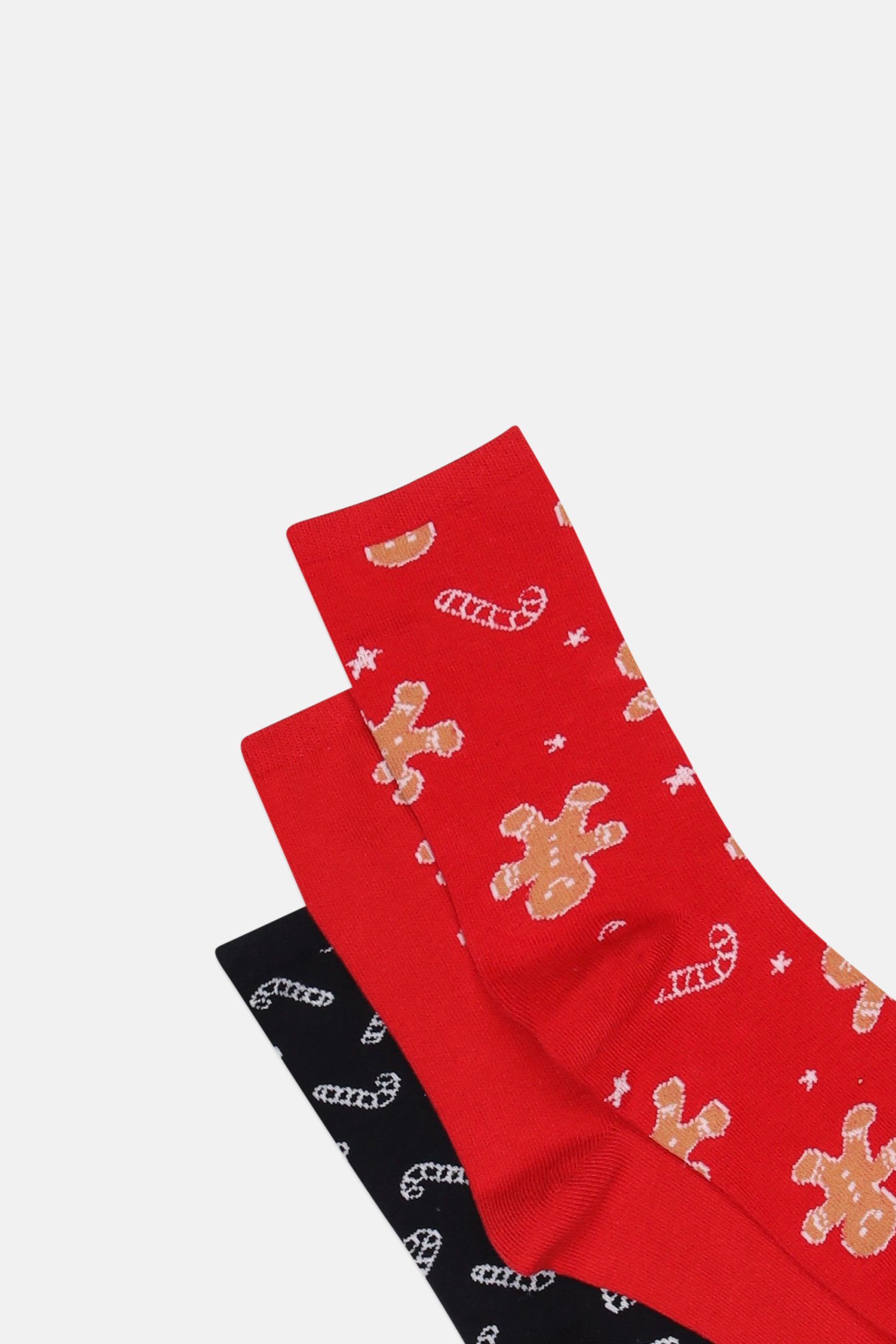 Men 3 Pairs  Allover Print Crew Socks, Multicolor