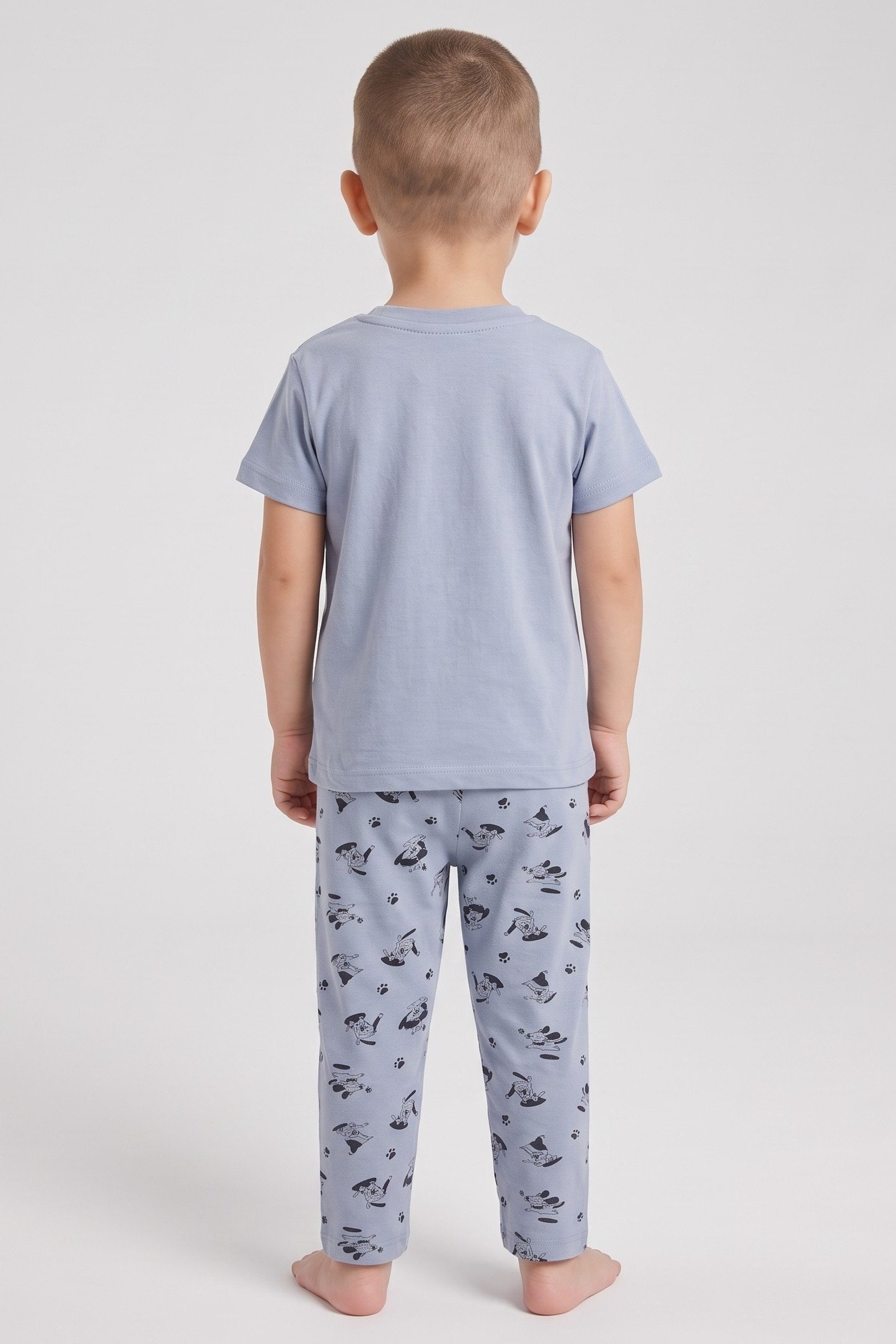 Toddlers Boy 2 Pieces Graphic Print Pajama Set, Multicolor