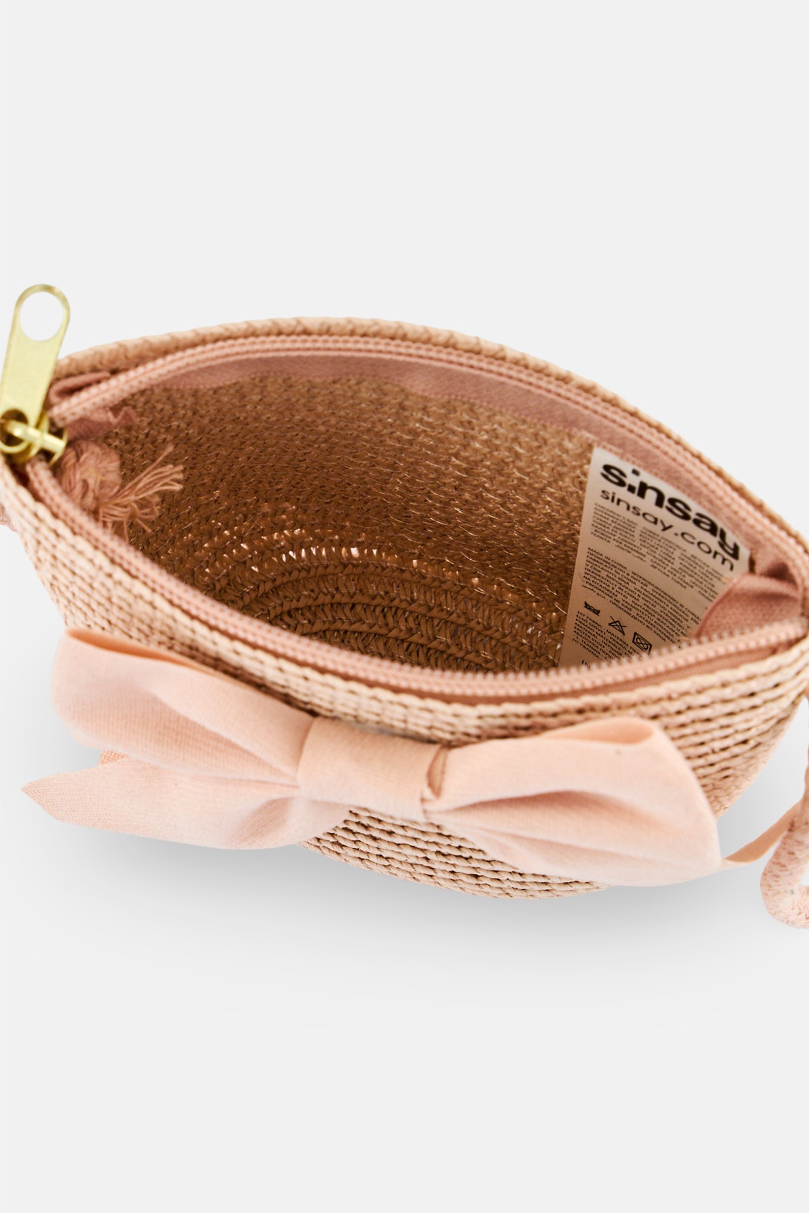 Kids Girl Knited Print Cross Body Bag, Dusty Pink