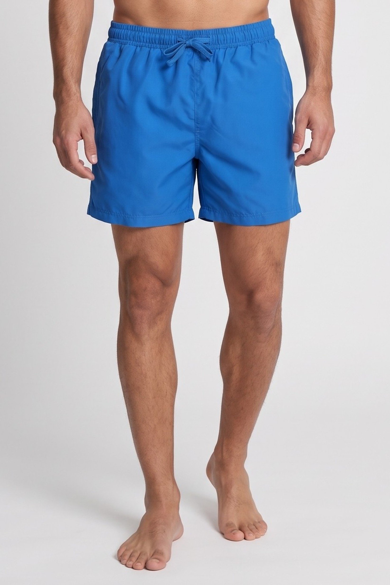 Men Solid Board Shorts, Blue