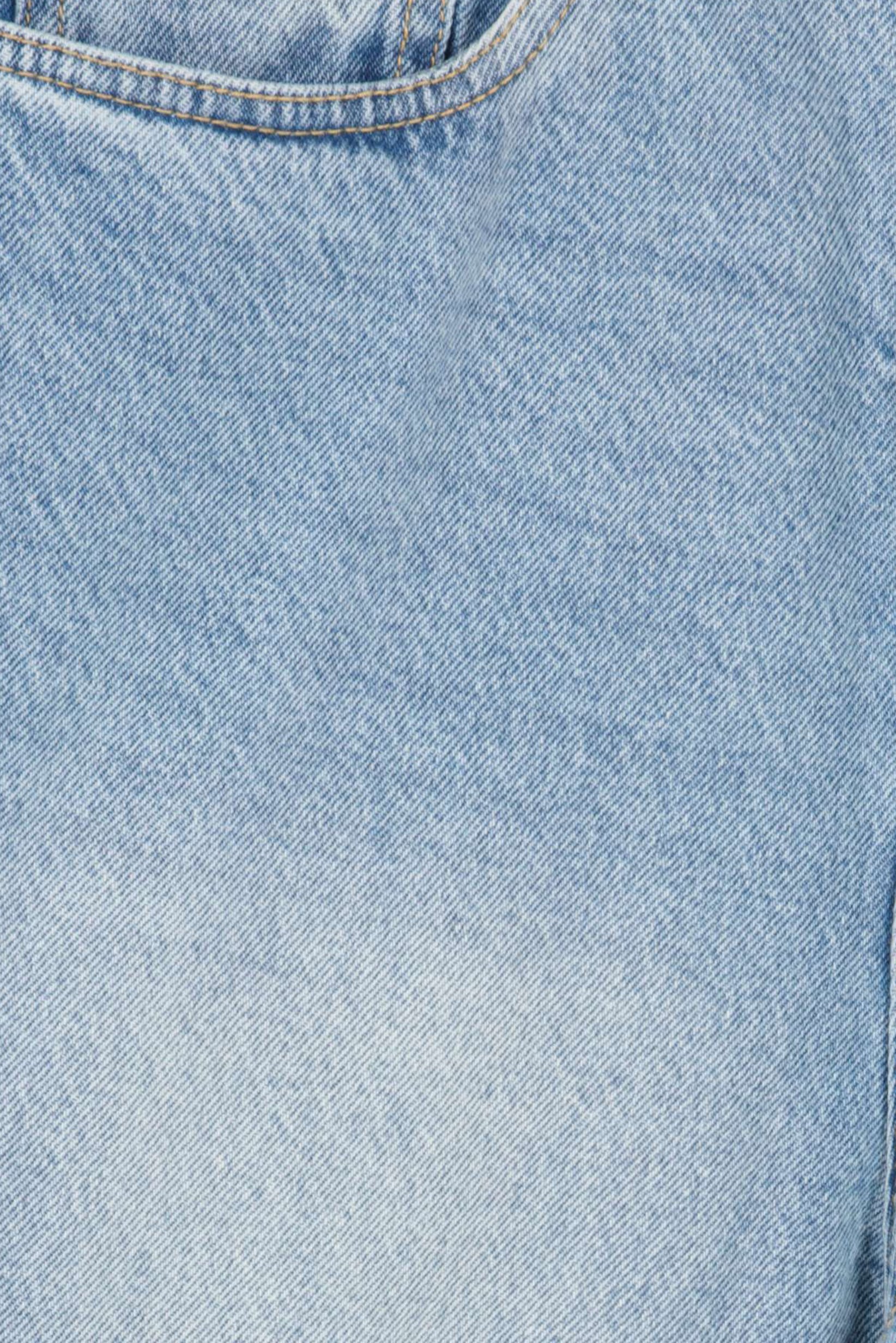 Men Washed Denim Shorts, Blue