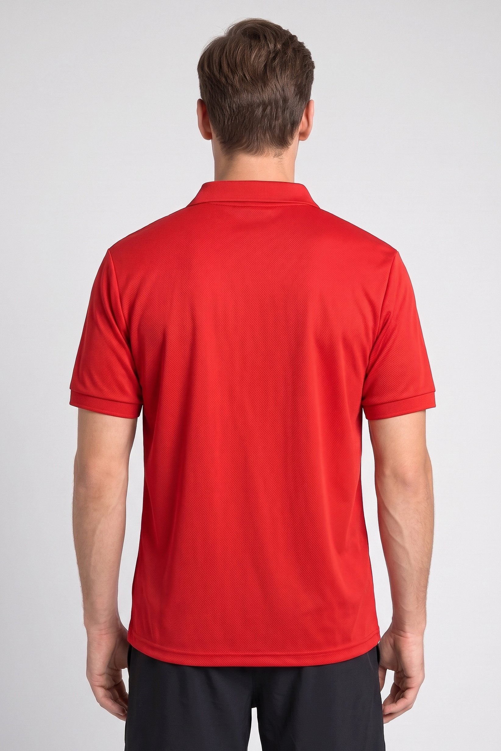 Men Sportswear Fit Short Sleeve Outdoor Polo Shirt, Red