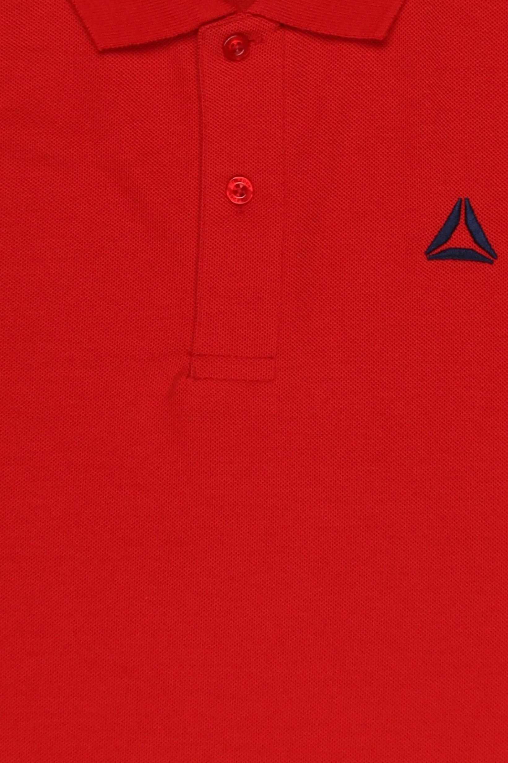Men Sportswear Fit Short Sleeve Outdoor Polo Shirt, Red