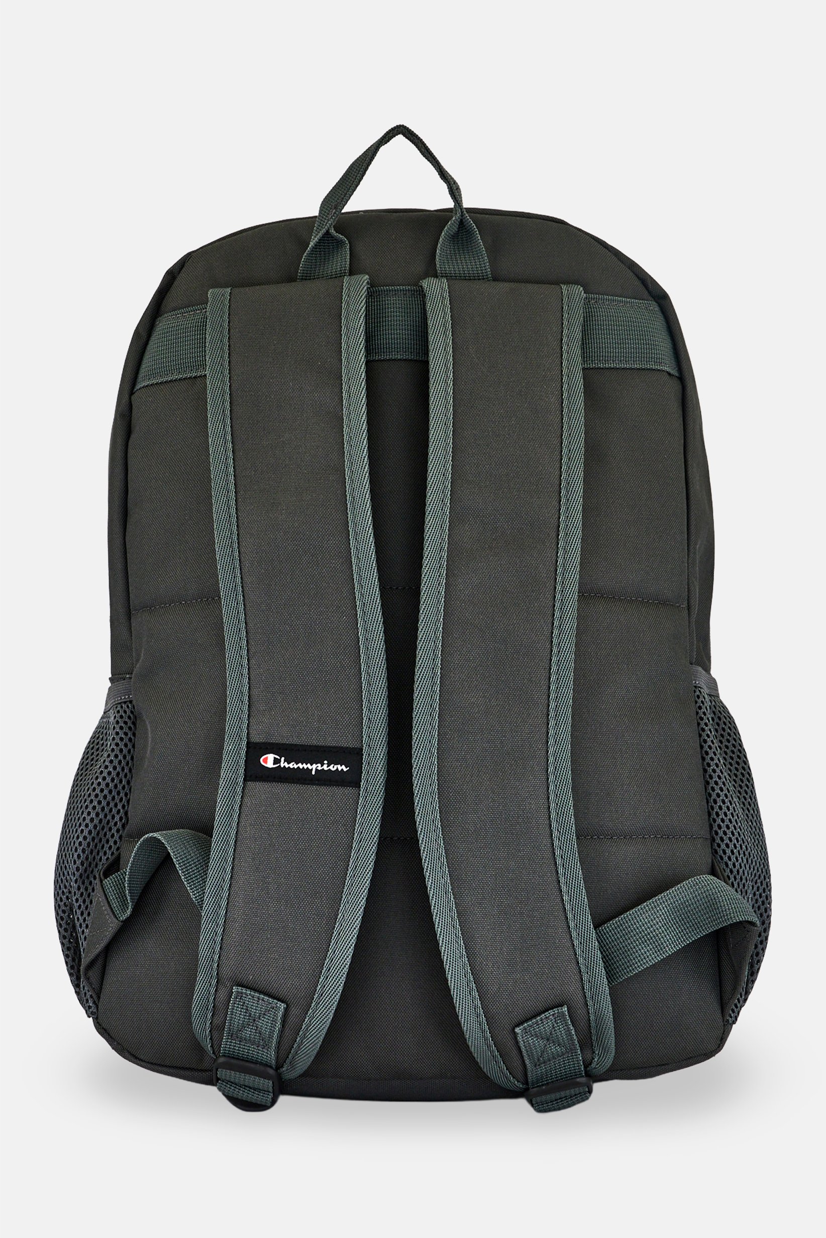 Men Brand Logo Backpack, Grey