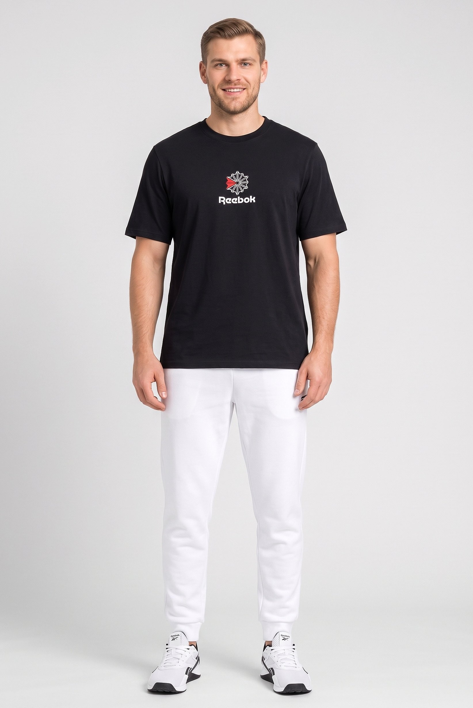 Men Sportswear Fit Short Sleeve Outdoor T-Shirt, Black