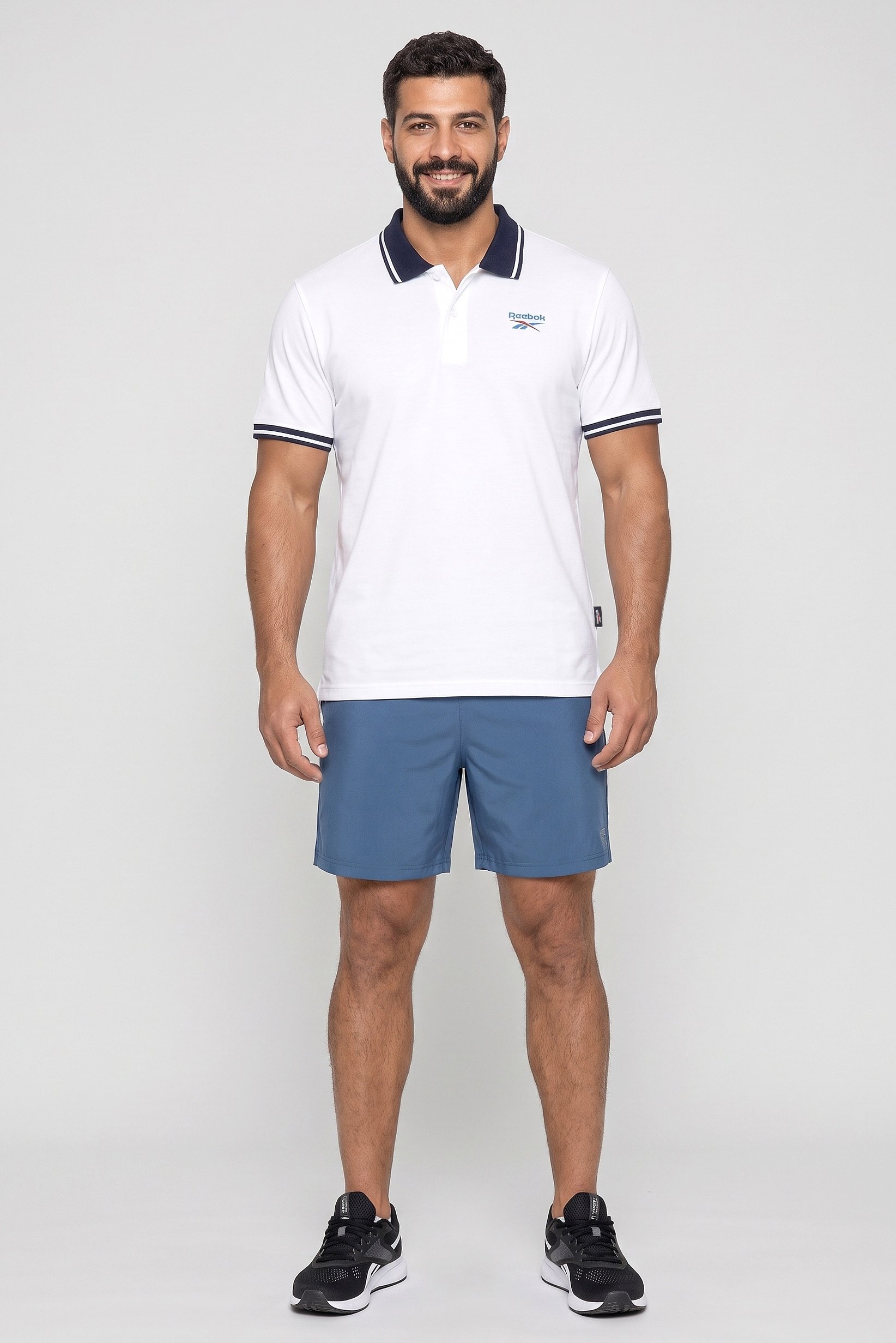 Men Sportswear Fit Short Sleeve Outdoor Polo Shirt, White