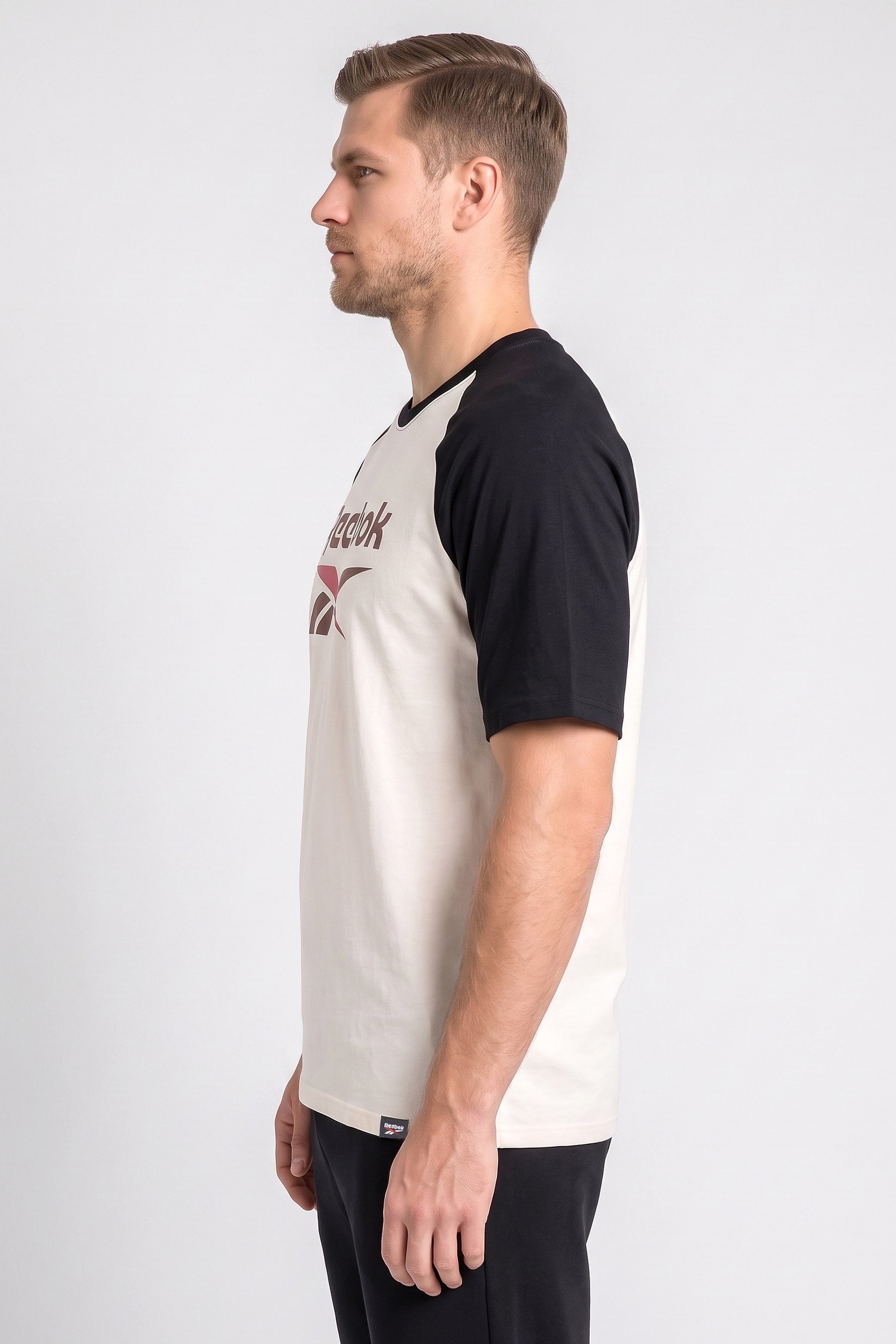 Men Sportswear Fit Short Sleeve Outdoor T-Shirt, Cream
