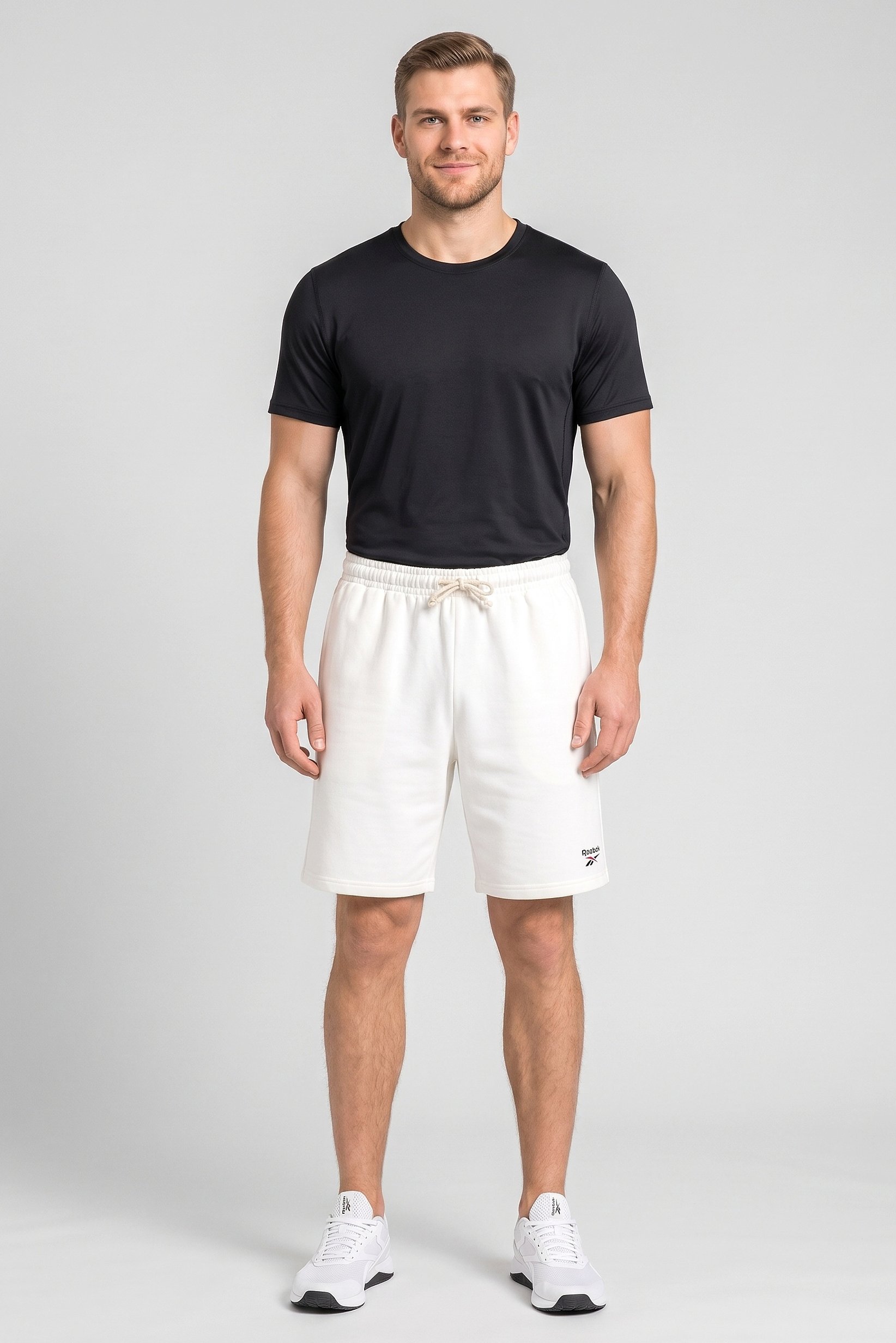 Men Sportswear Fit Outdoor Shorts, White