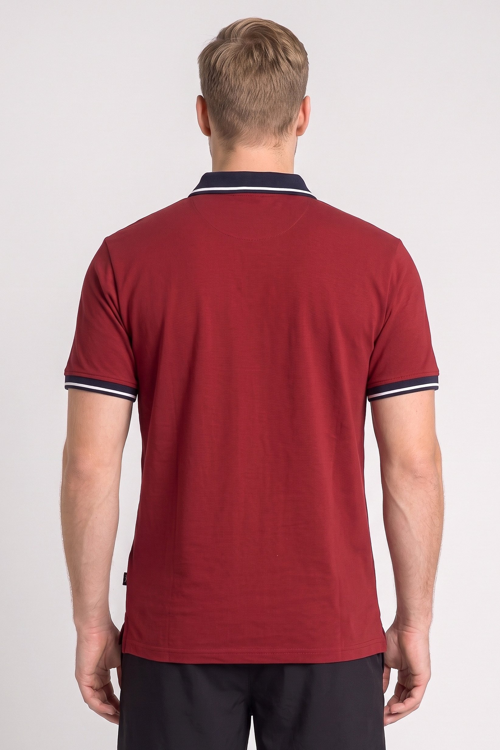 Men Sportswear Fit Short Sleeve Outdoor Polo Shirt, Maroon