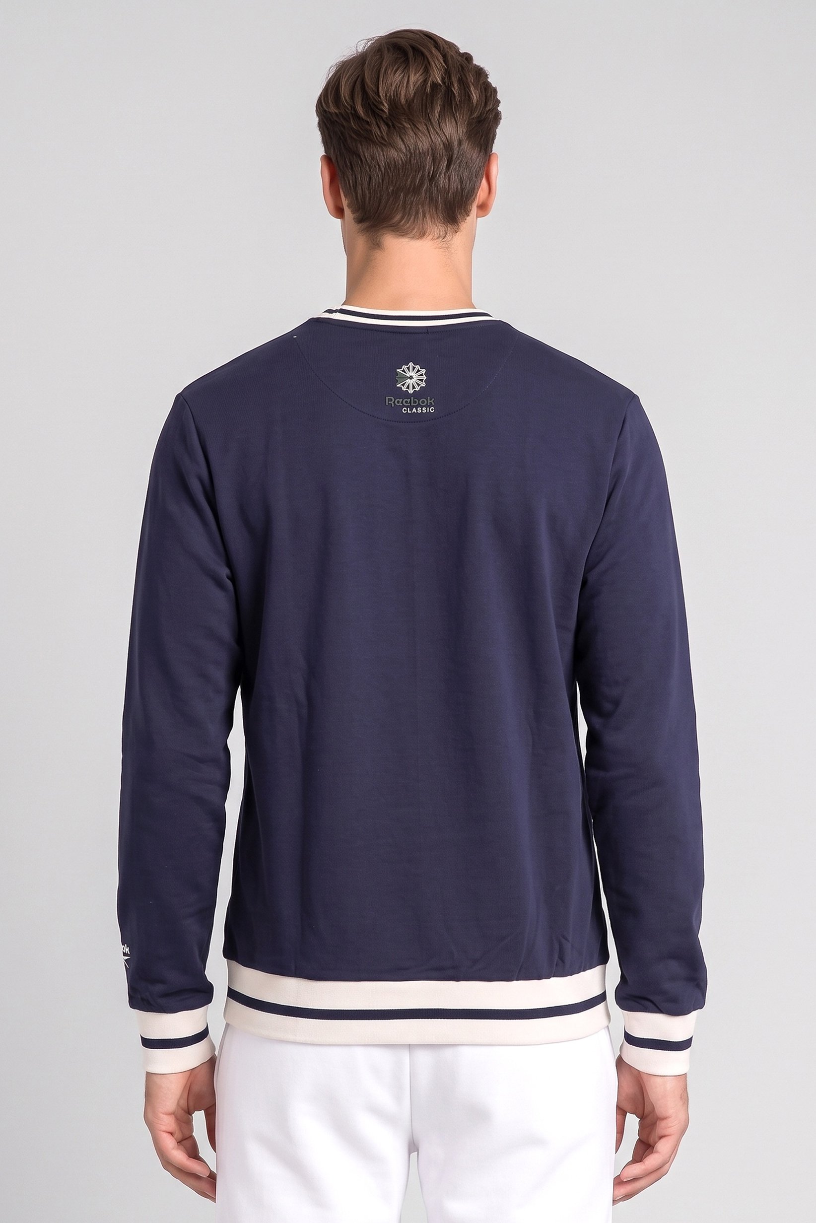Men Sportswear Fit Long Sleeve Outdoor Sweatshirt, Navy