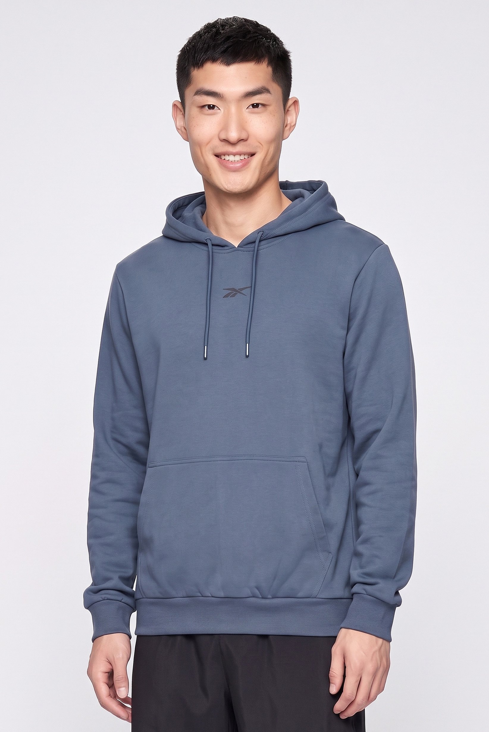 Men Sportswear Fit Long Sleeve Outdoor Hoodie, Slate Blue