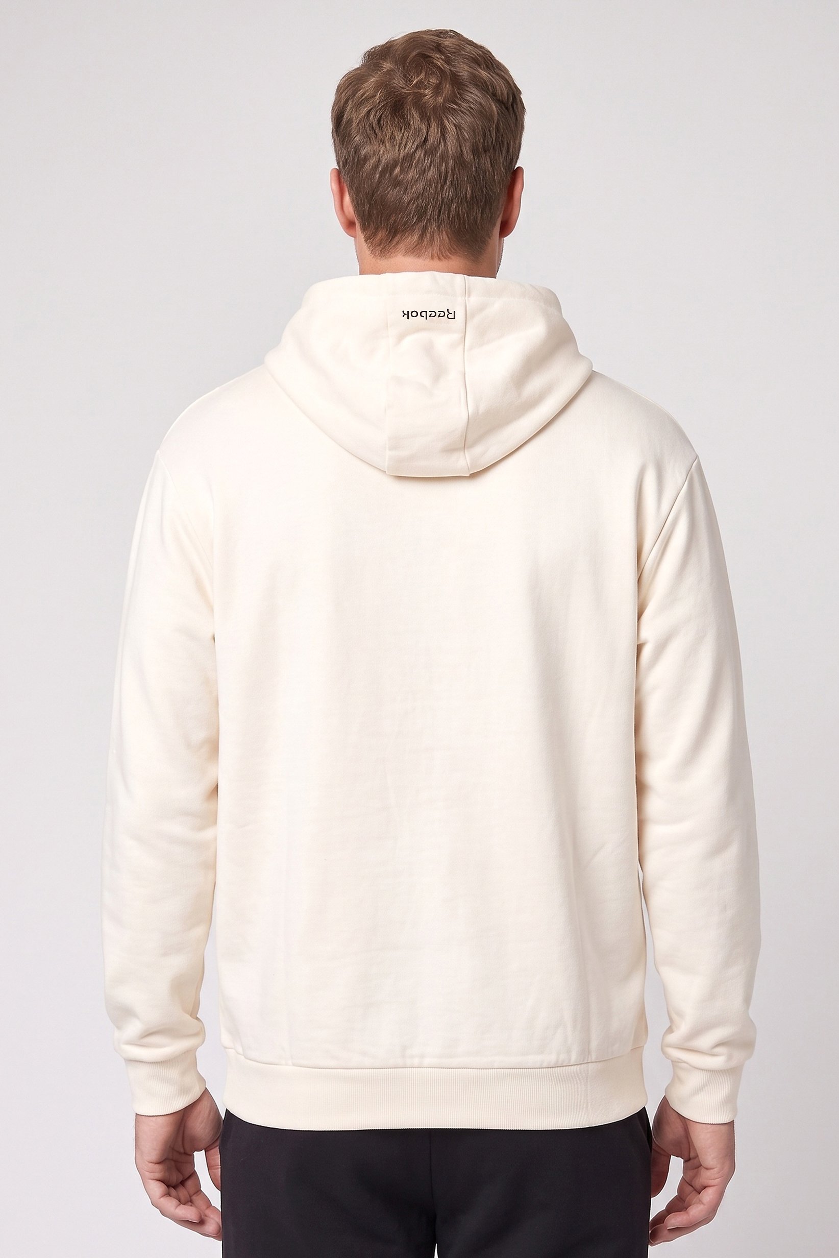 Men Sportswear Fit Long Sleeve Outdoor Hoodie, Light Beige