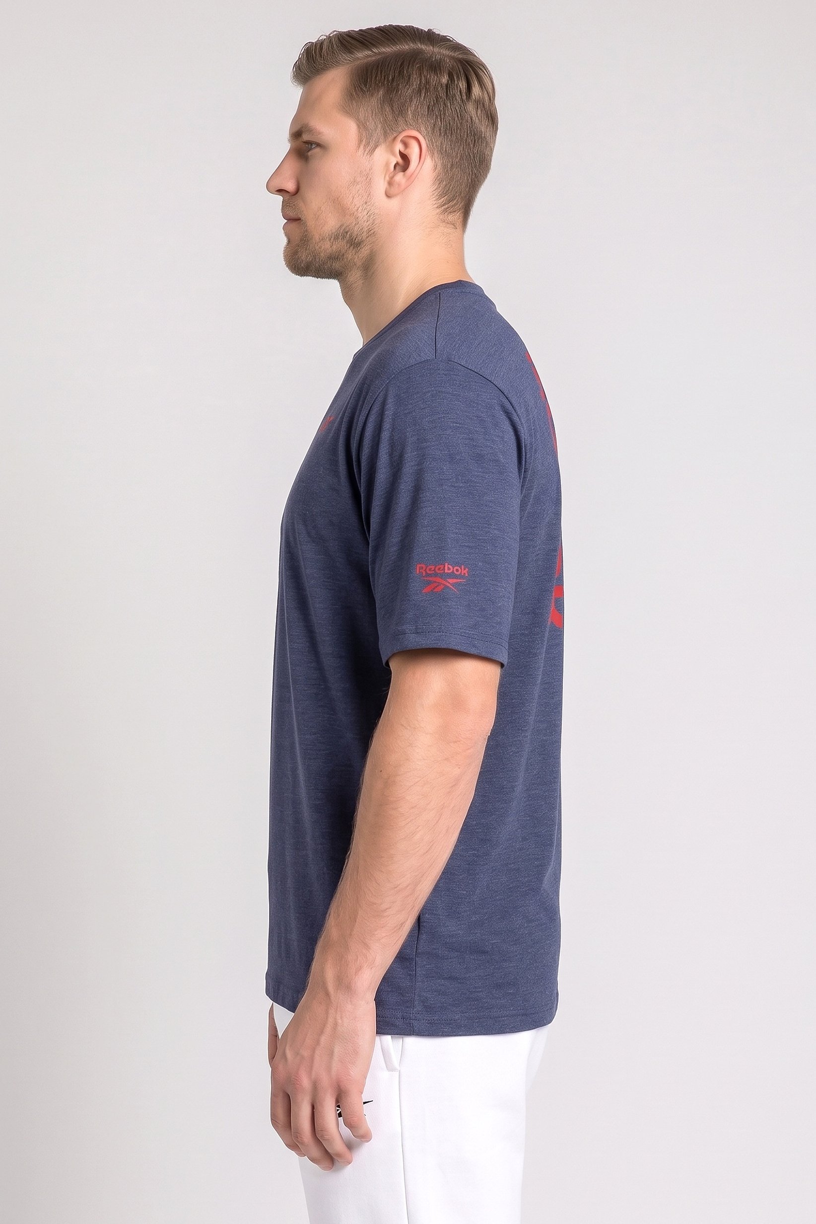 Men Sportswear Fit Short Sleeve Outdoor T-Shirt, Navy